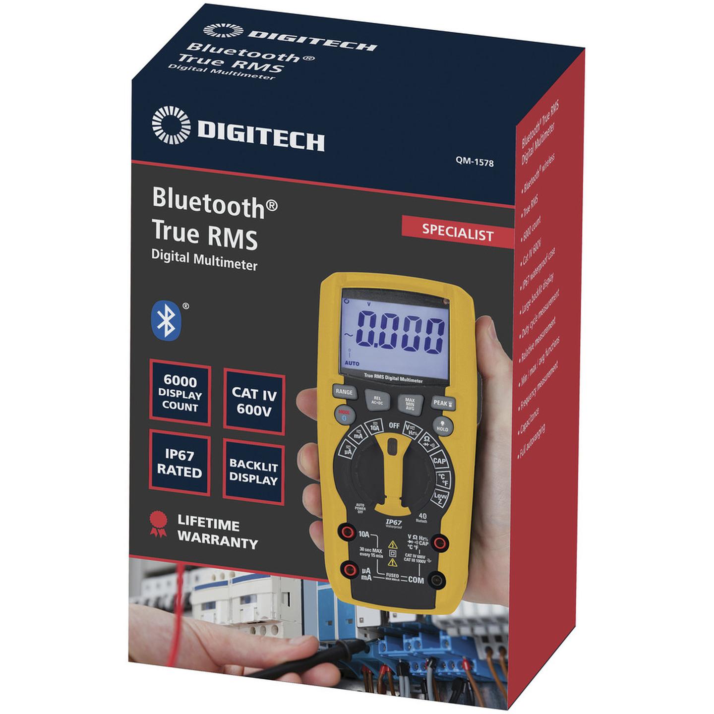 True RMS Digital Multimeter with Bluetooth Connectivity