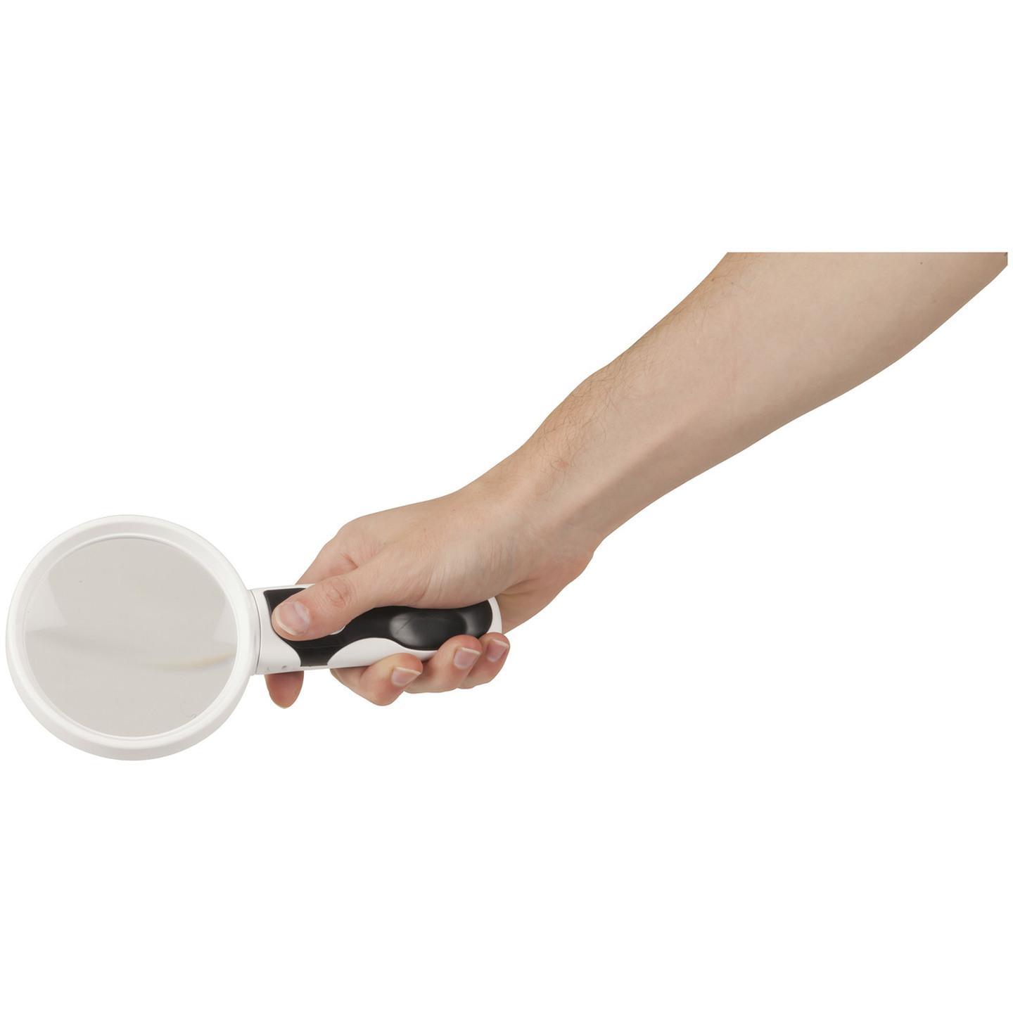 LED Handheld Magnifier with Three Lenses