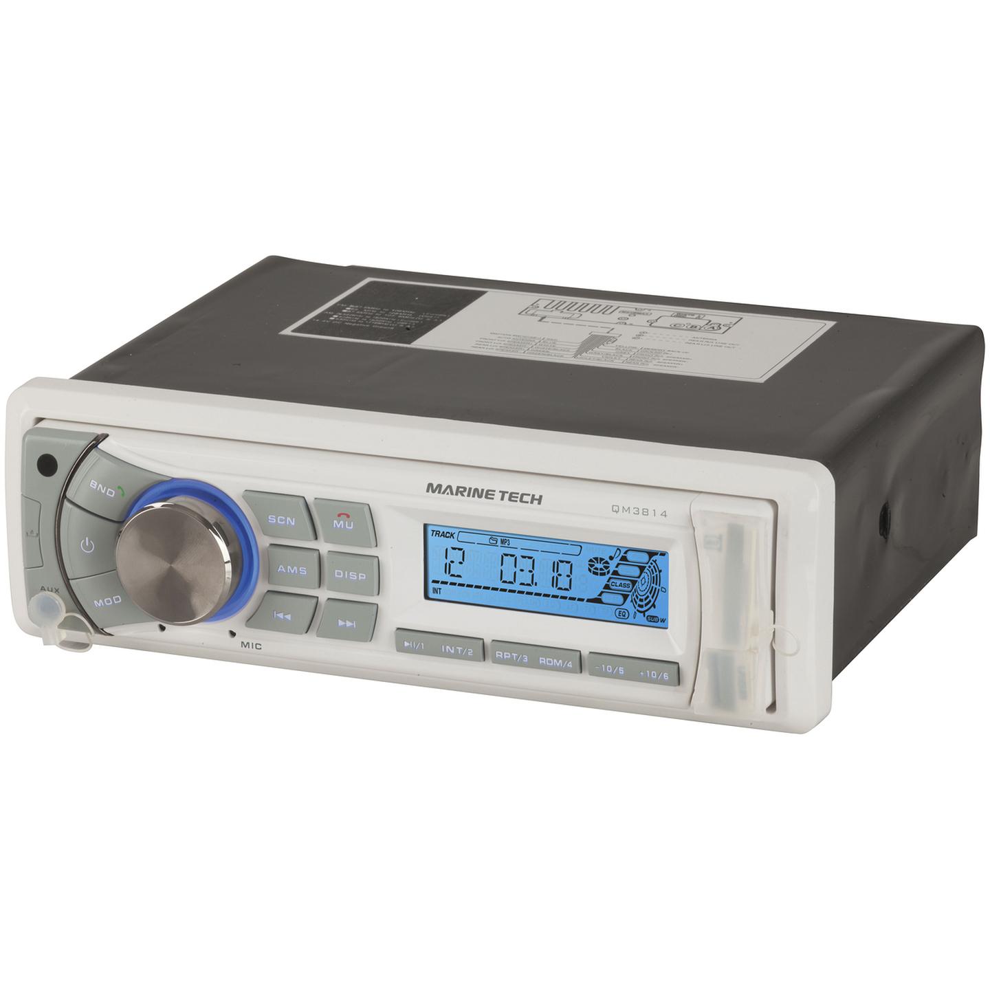 Marine AM/FM Radio with MP3 Player and Bluetooth