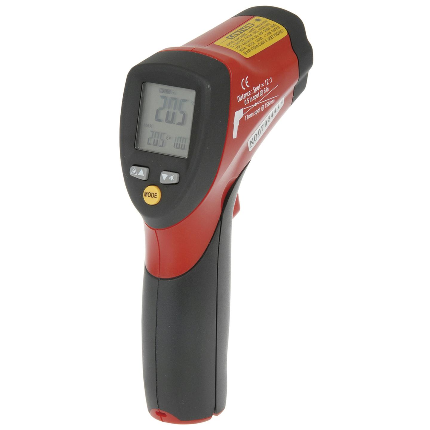 Non-Contact Thermometer with Dual Laser Targeting Test