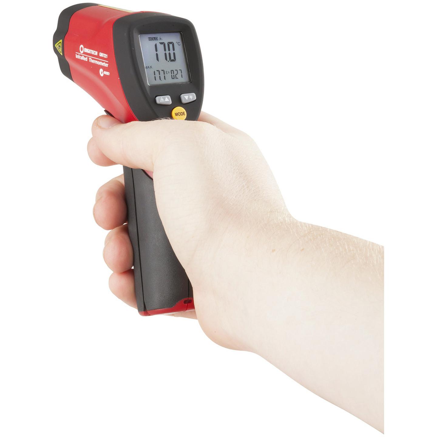 Non-Contact Thermometer with Dual Laser Targeting Test