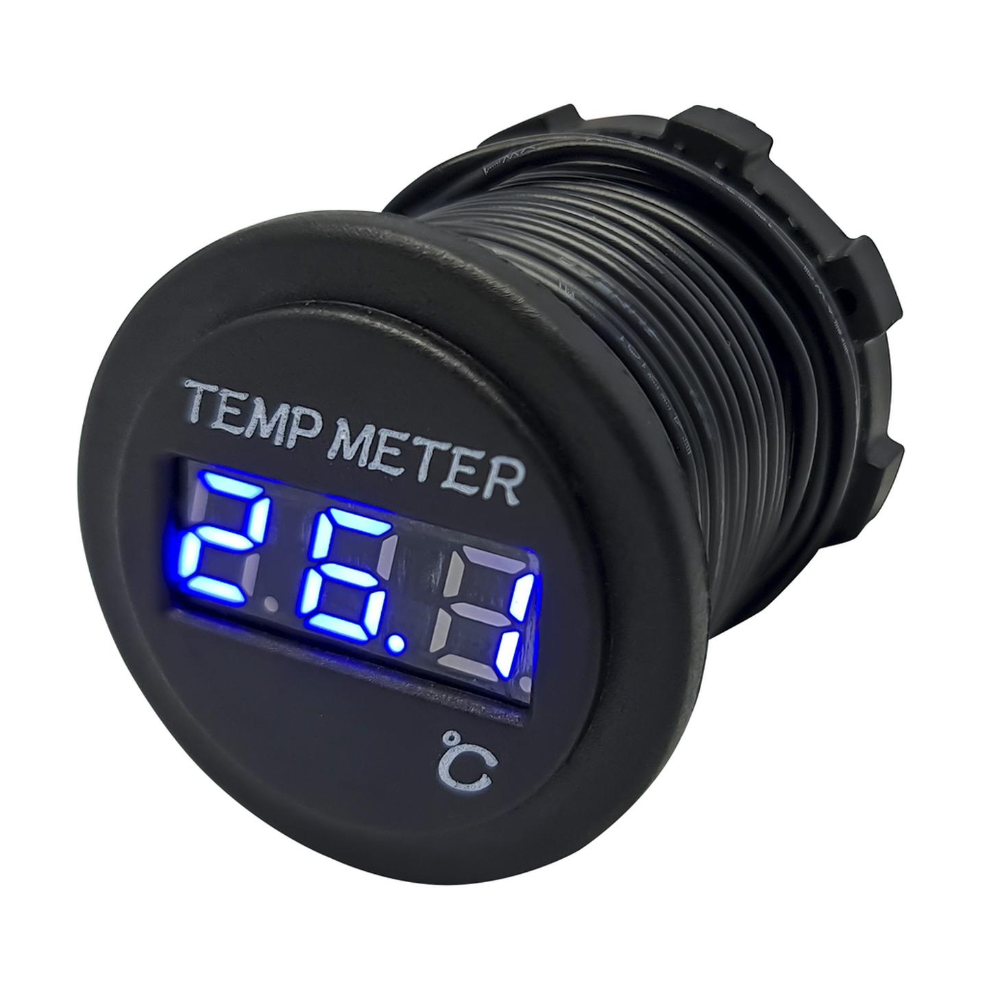 Blue LED Display Thermometer with 3mtr External Sensor