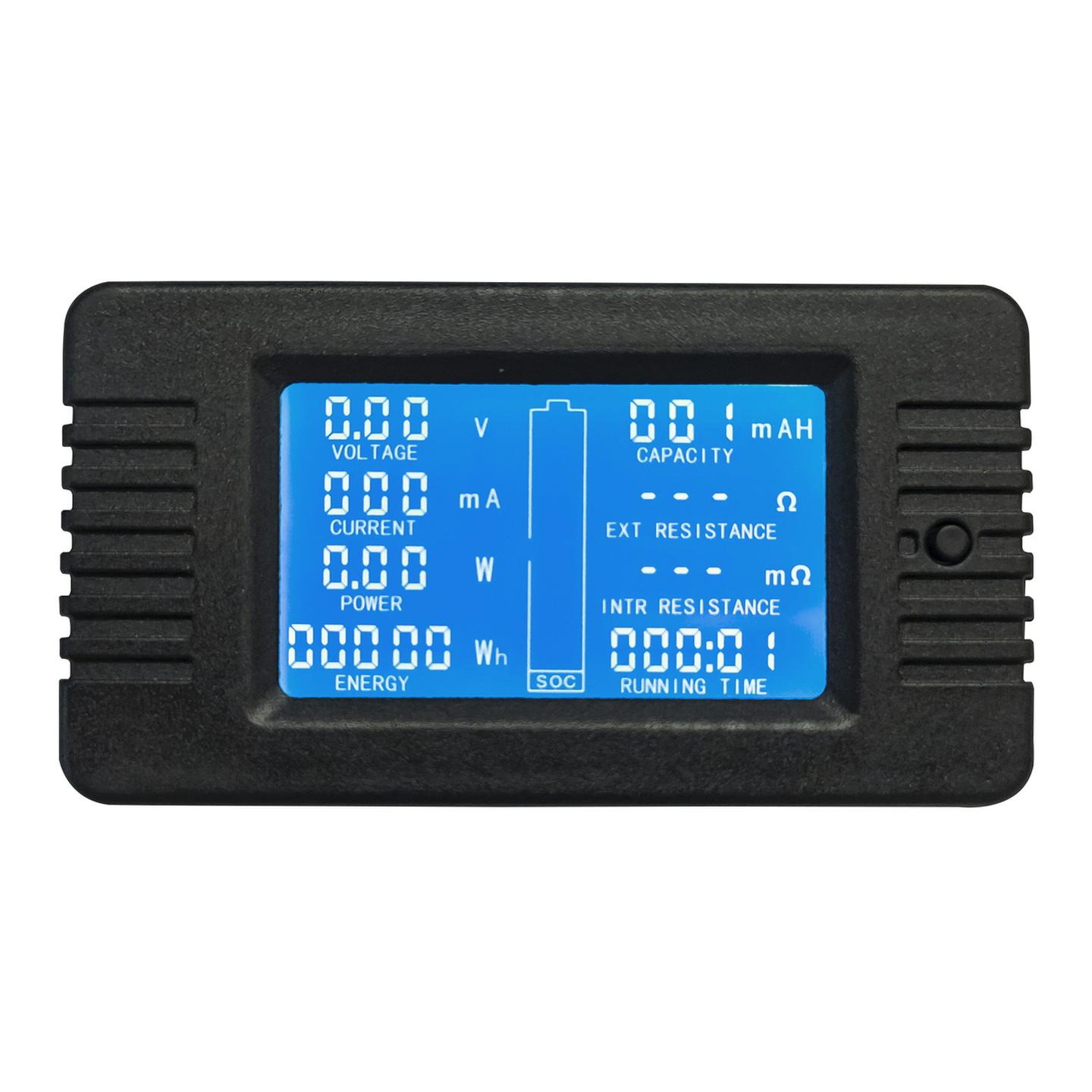 200A 6.5-200V DC Power Battery Meter with External Shunt