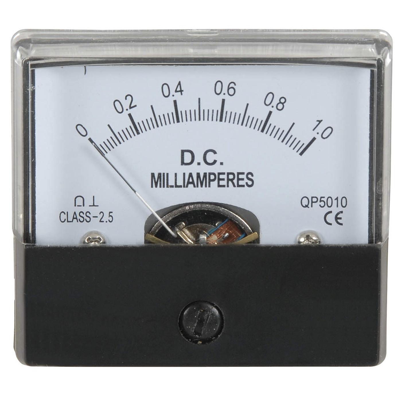 0- 1mA MU45 Panel Meter - Moving Coil Type