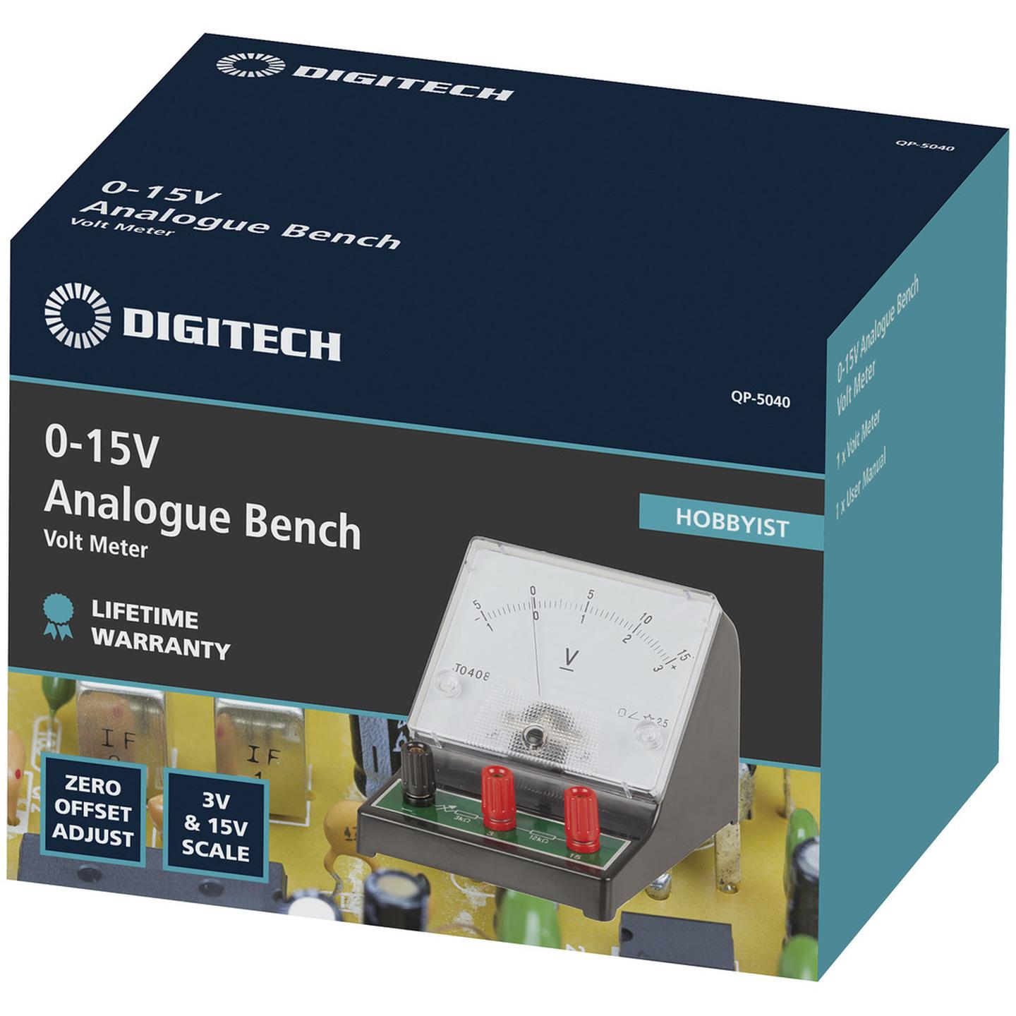 Analogue Bench Voltmeter 0-15V