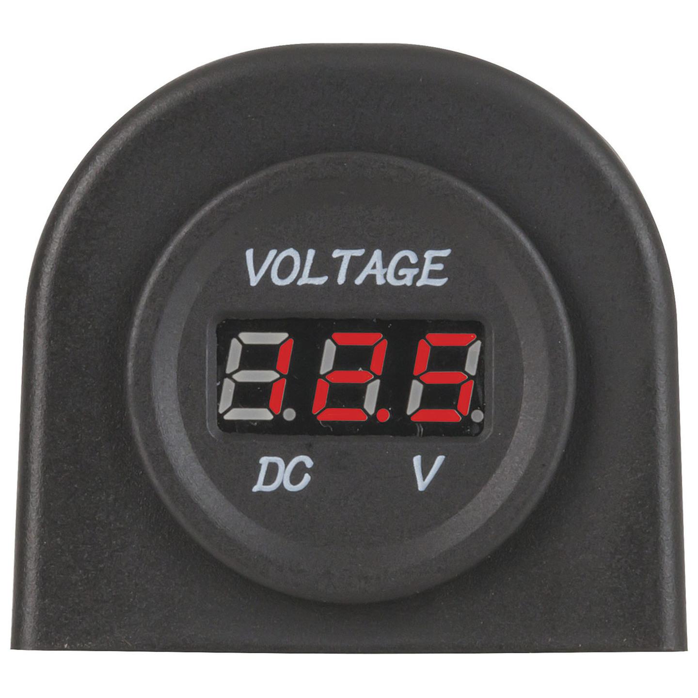 Panel/Surface Mount LED Voltmeter 5-30VDC