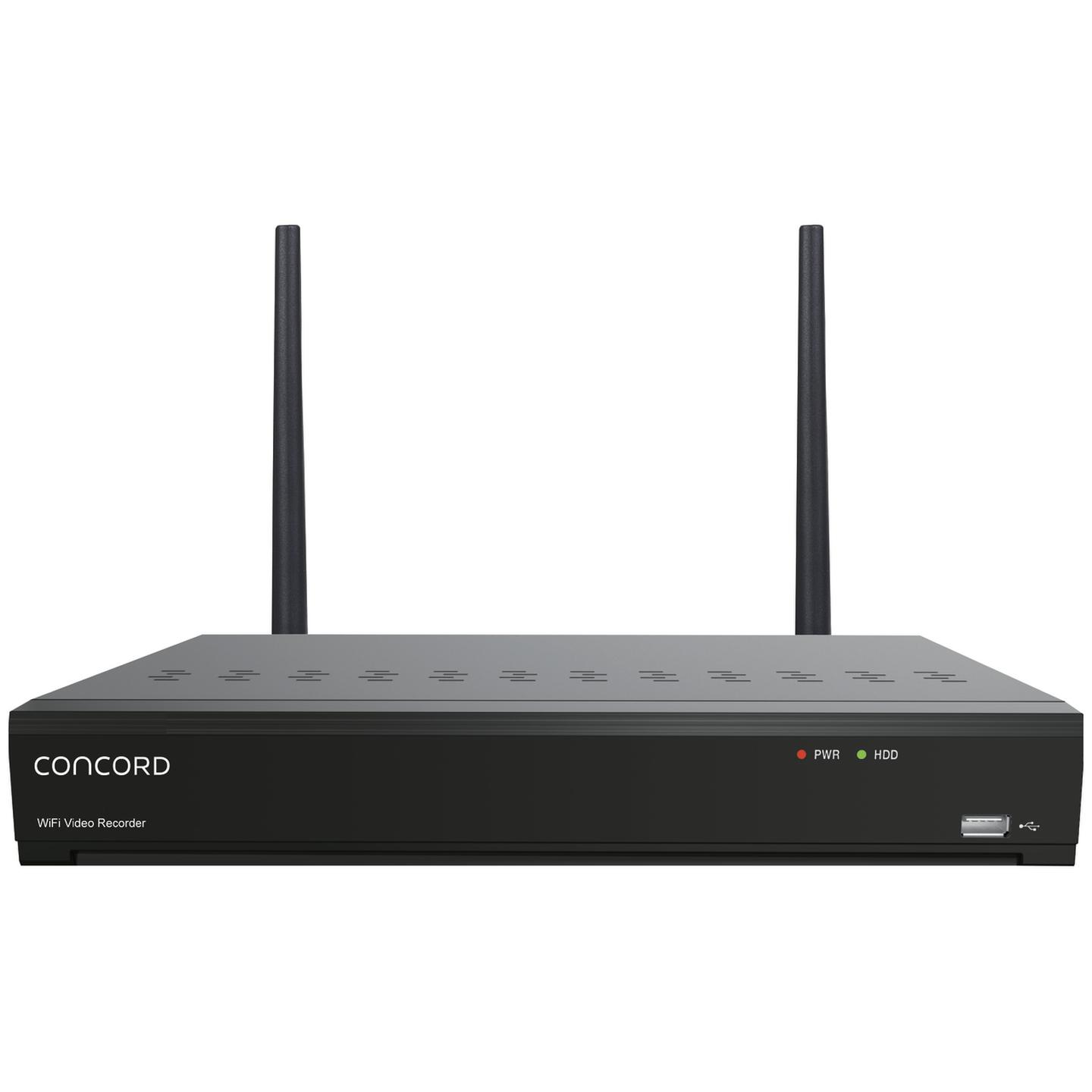 Concord 8 Channel Wireless NVR Kit with 4 x 1080p Cameras
