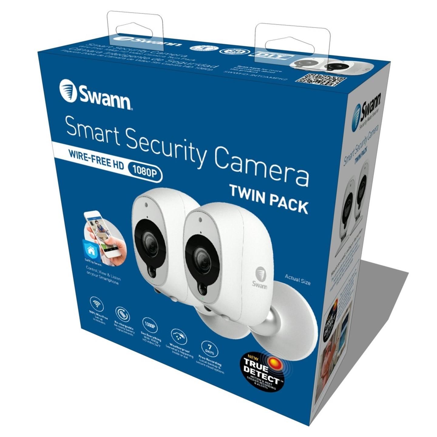 Swann 1080p Battery Powered Twin Pack Wi-Fi Camera