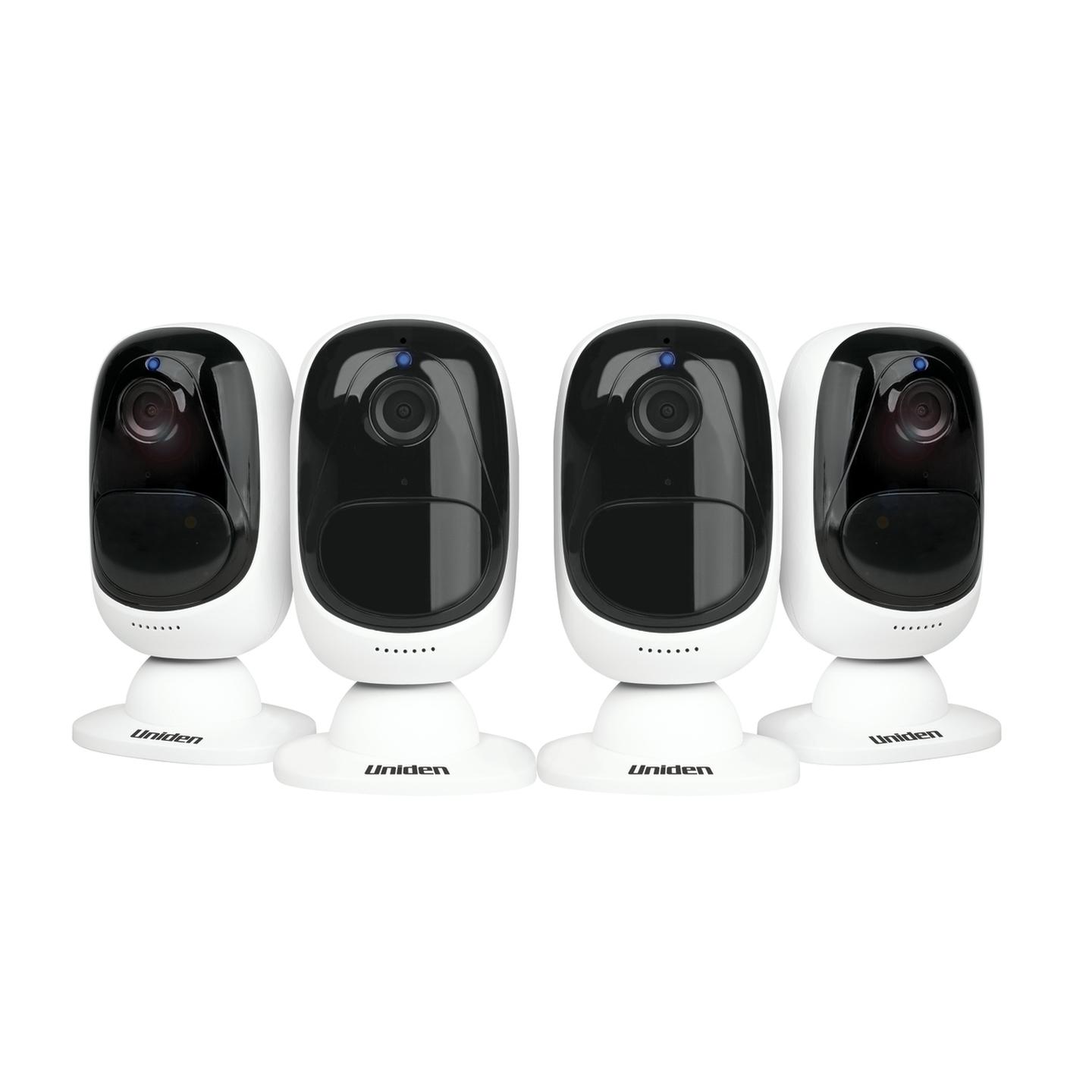 Uniden 1080p Battery Powered Quad Pack Wi-Fi Camera