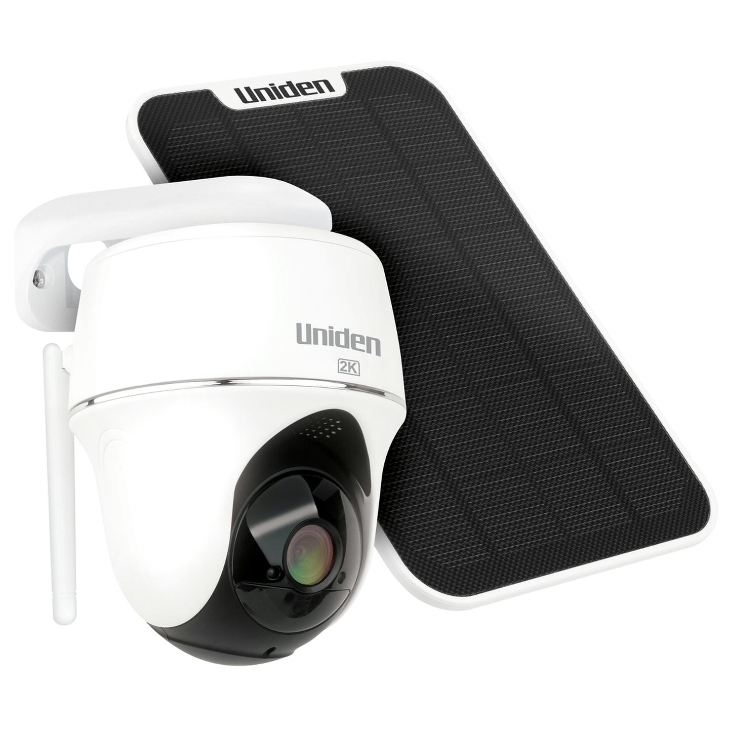 Wire-Free Uniden 4G Cellular 2K Pan and Tilt Camera Kit with Solar Panel
