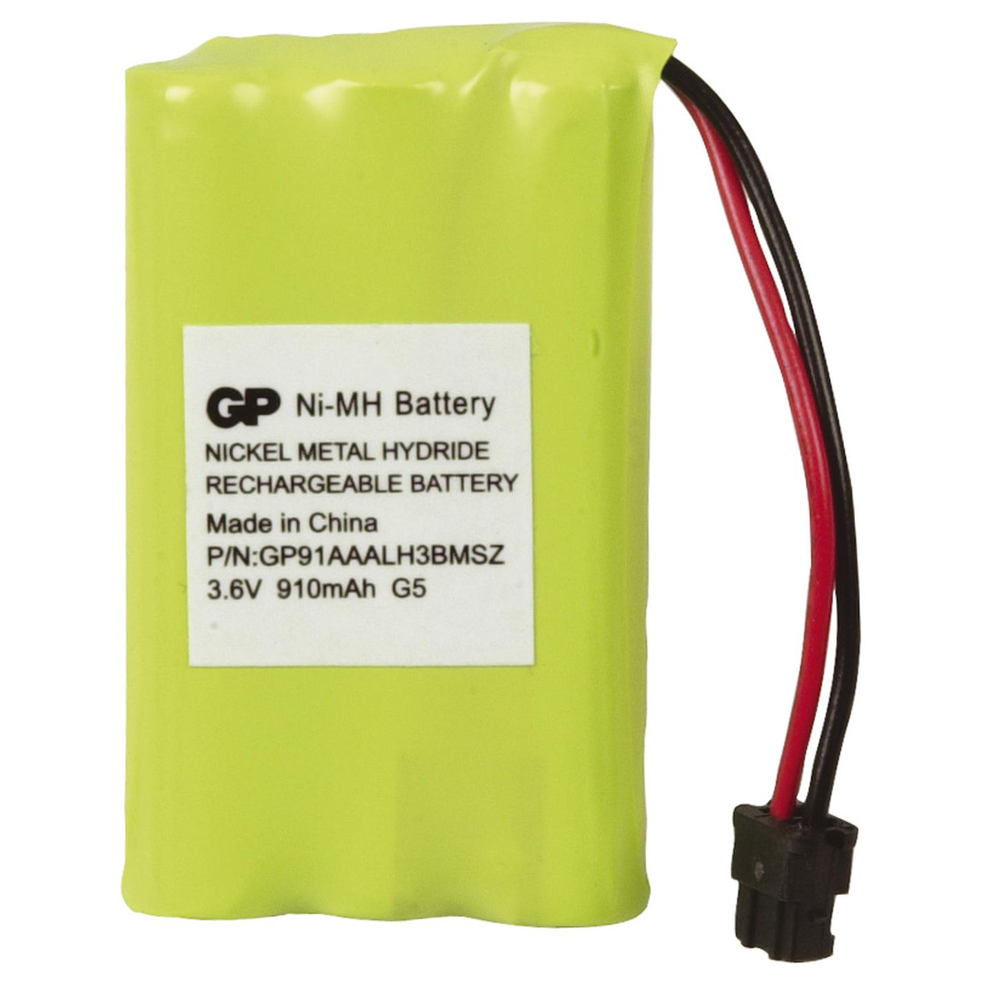 3.6V 910mAh Rechargeable Ni-MH Battery