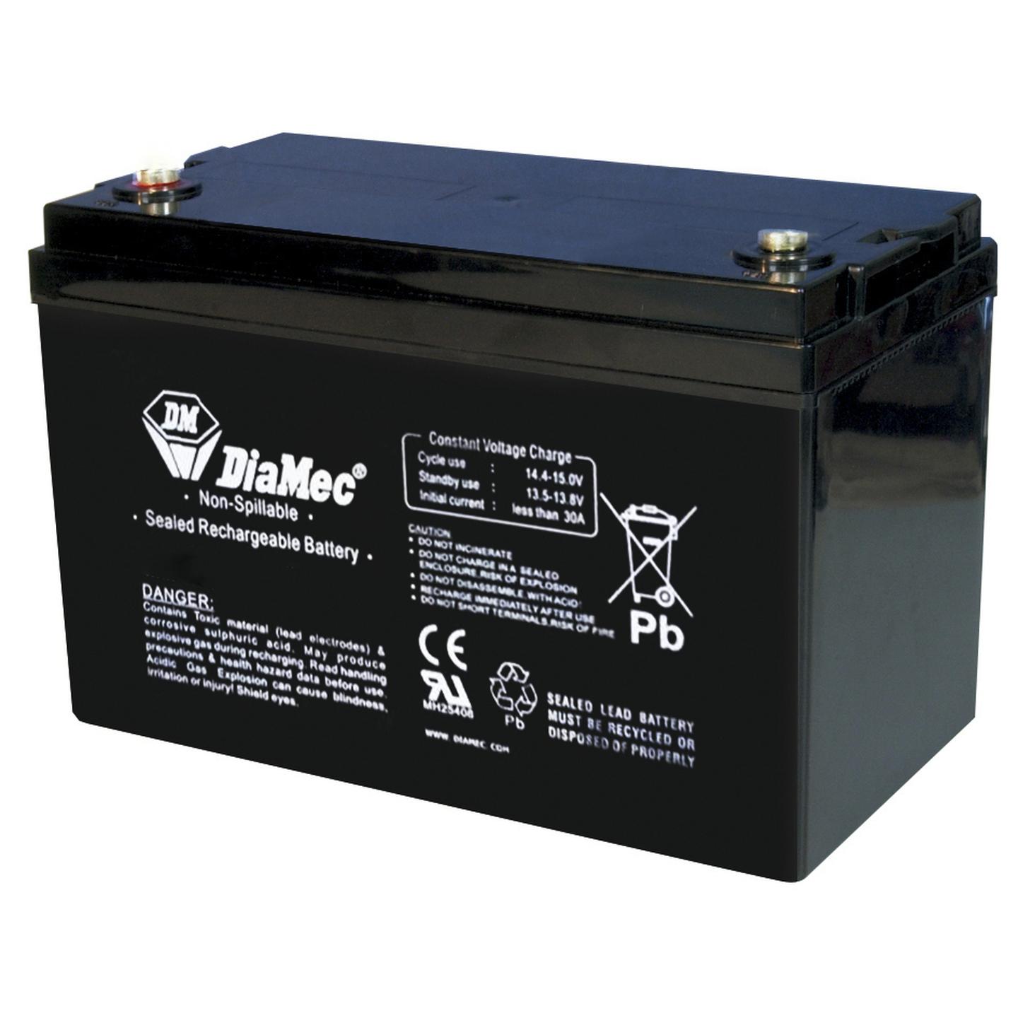 12V 120Ah AGM Deep Cycle Battery in 330mm case