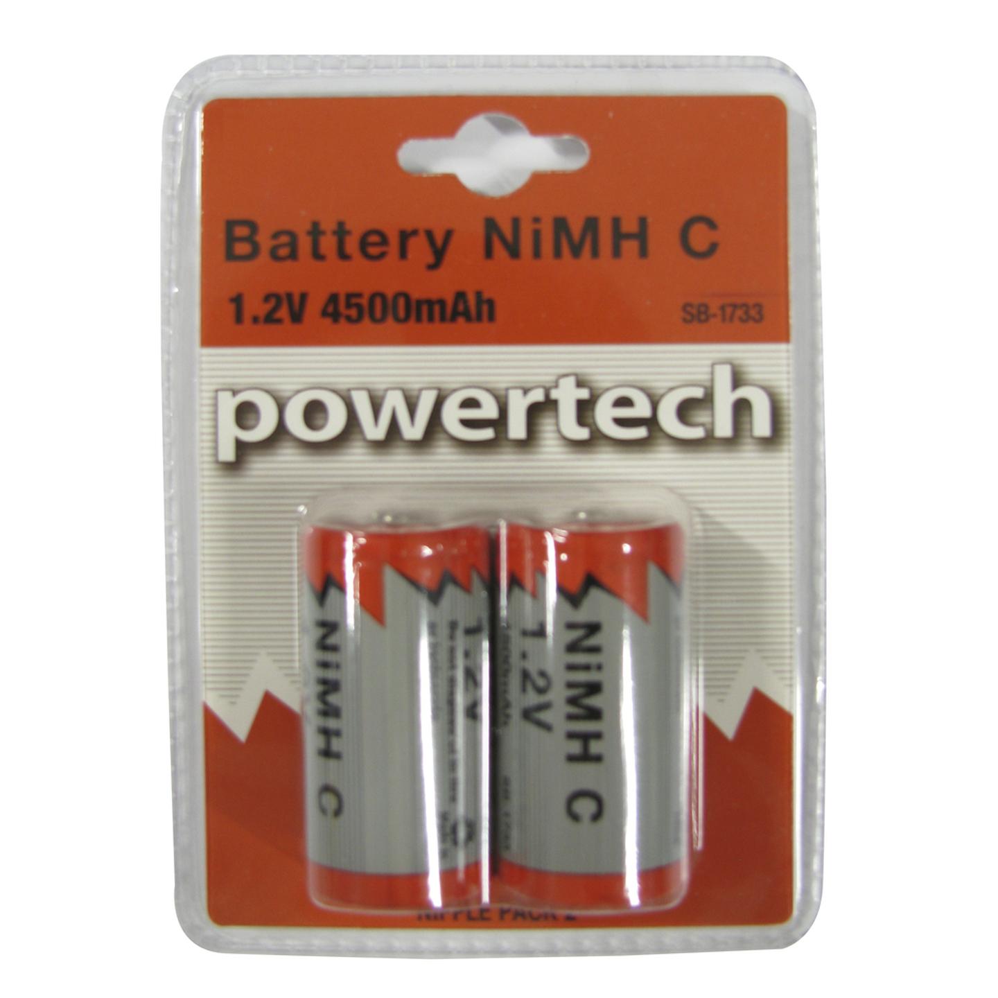 4500mAh Ni-MH C Batteries - Pack of 2