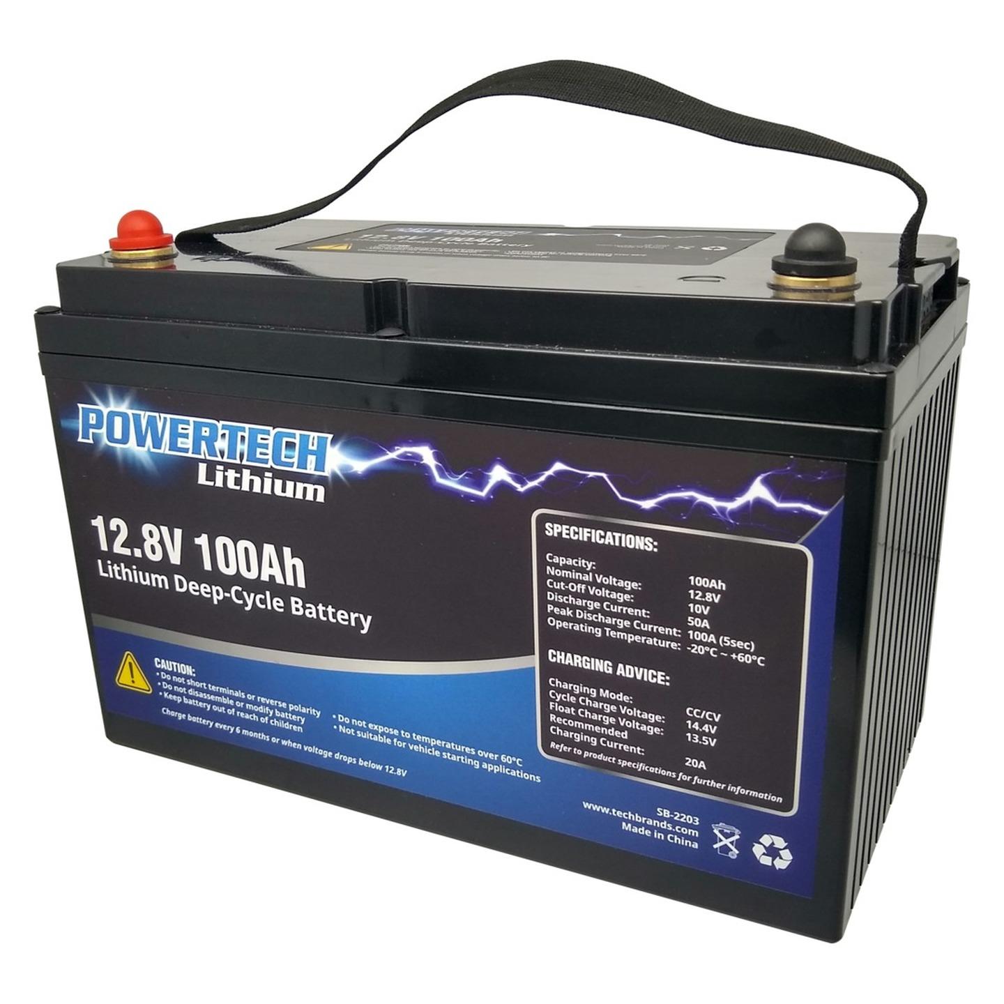 12.8V 100Ah Lithium Deep Cycle Battery