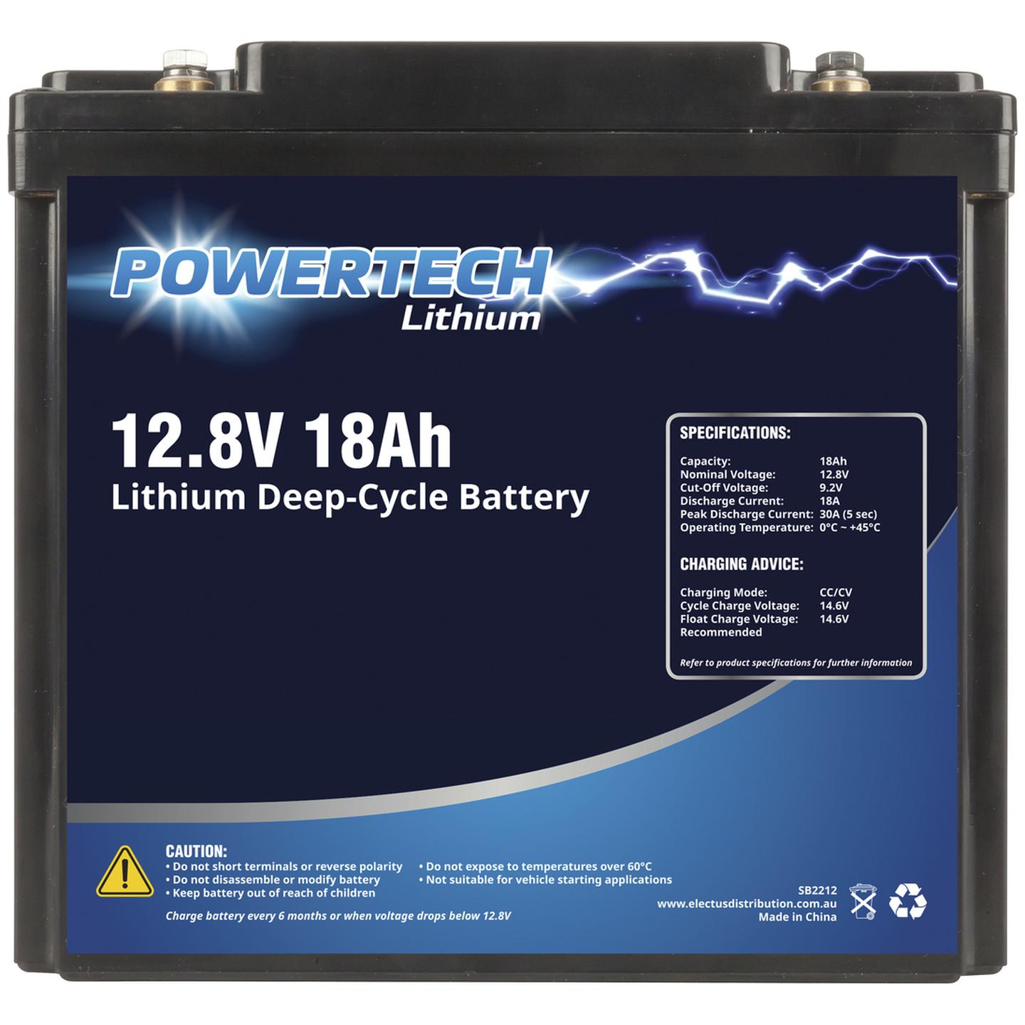 12.8V 18Ah Lithium Deep Cycle Battery