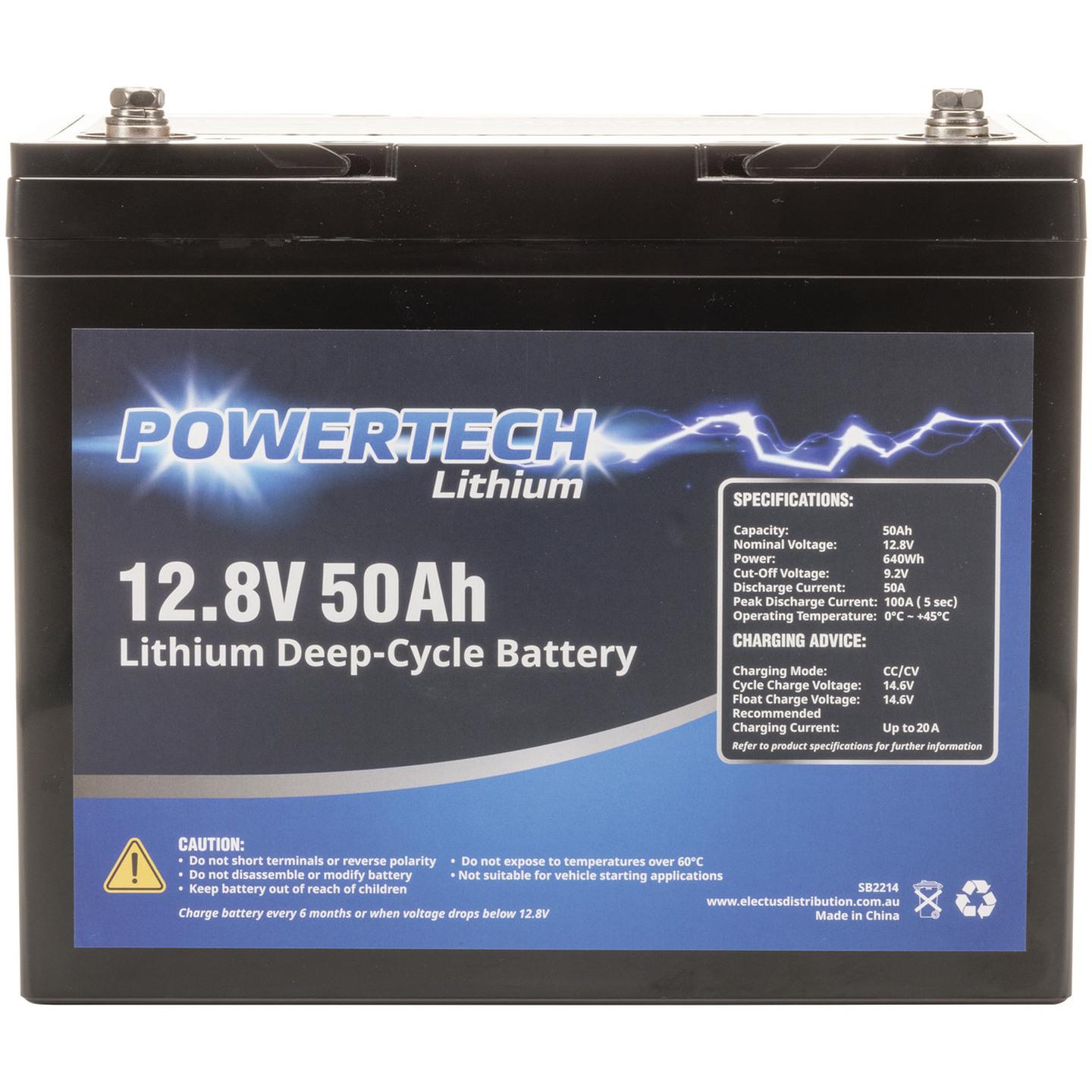 12.8V 50Ah Lithium Deep Cycle Battery