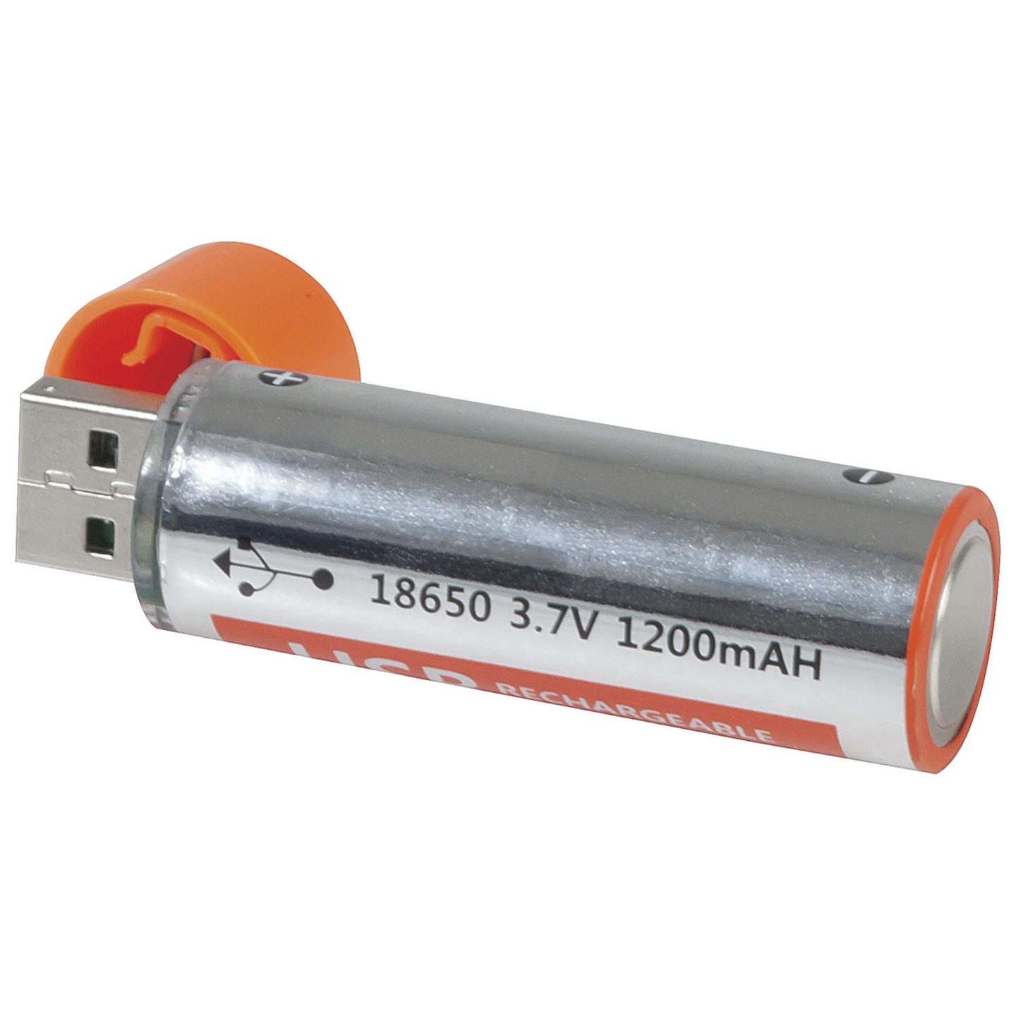 USB Rechargeable 18650 3.7V 1200mAH Li-Po Battery