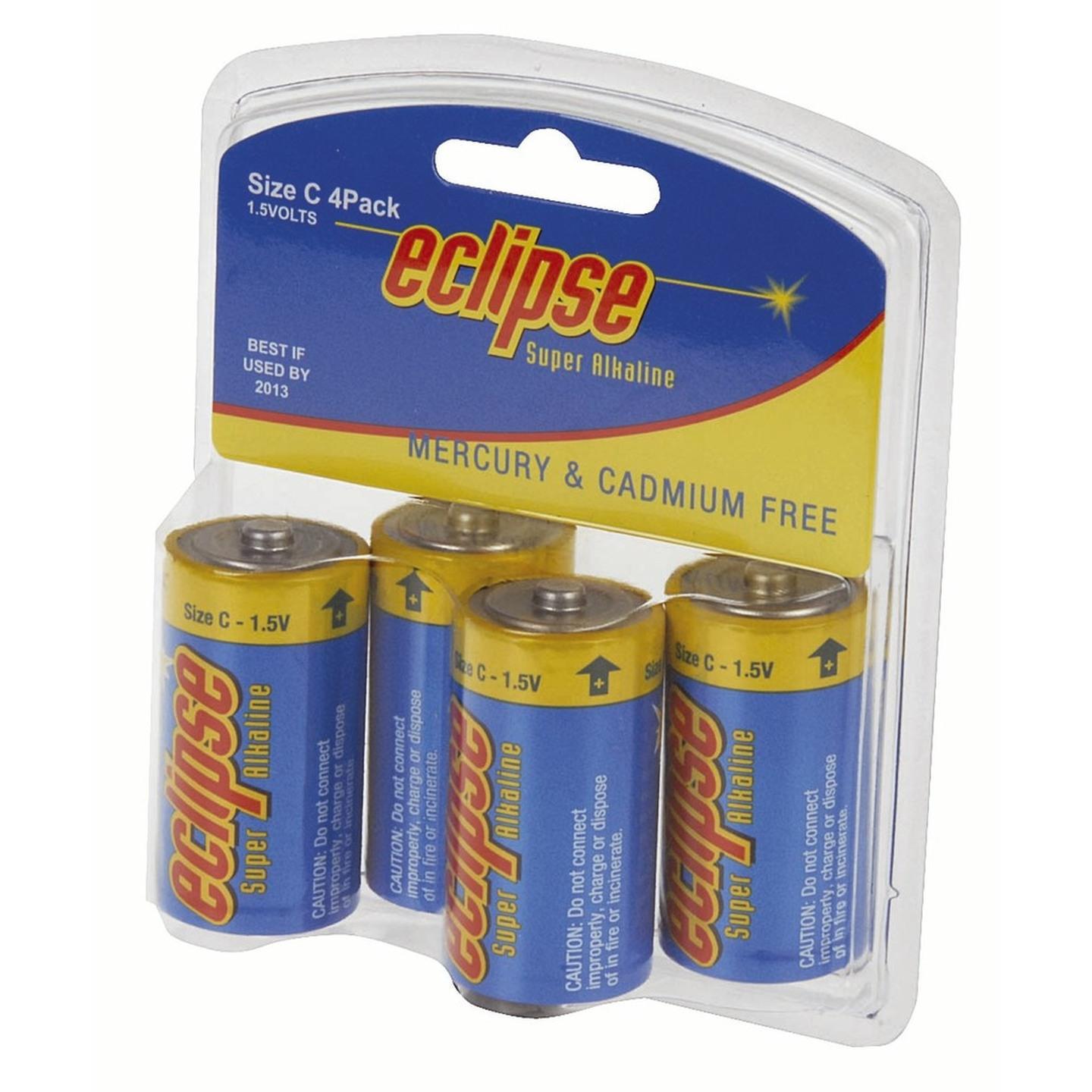 Eclipse Alkaline C Batteries Pack of 4