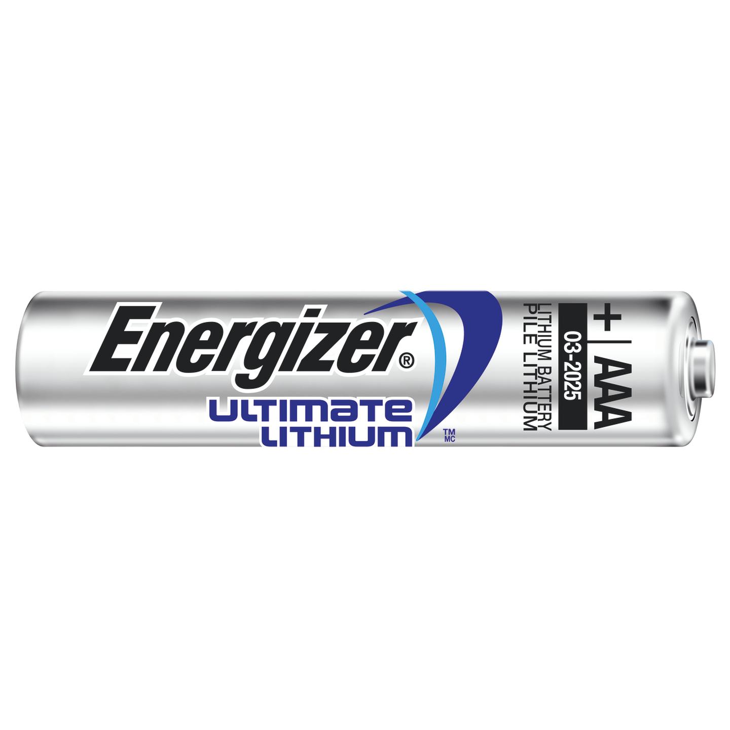 Two Pack 1.5V Energizer L92 AAA Lithium Batteries