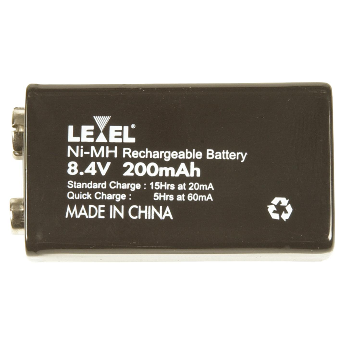 9 Volt 8.4V 200mAH Ni-MH Rechargeable Battery