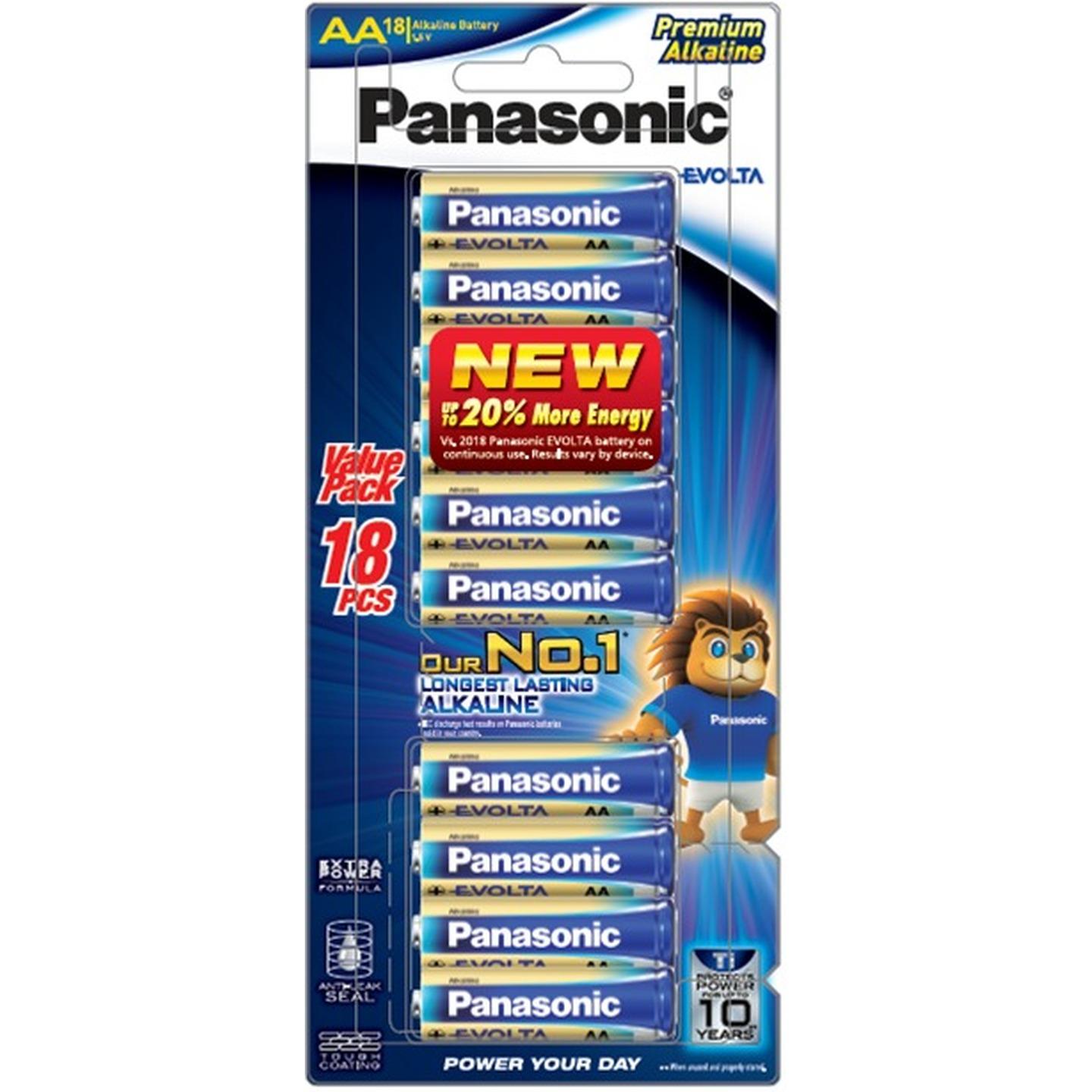 Panasonic Evolta AA Batteries - 18 Pack