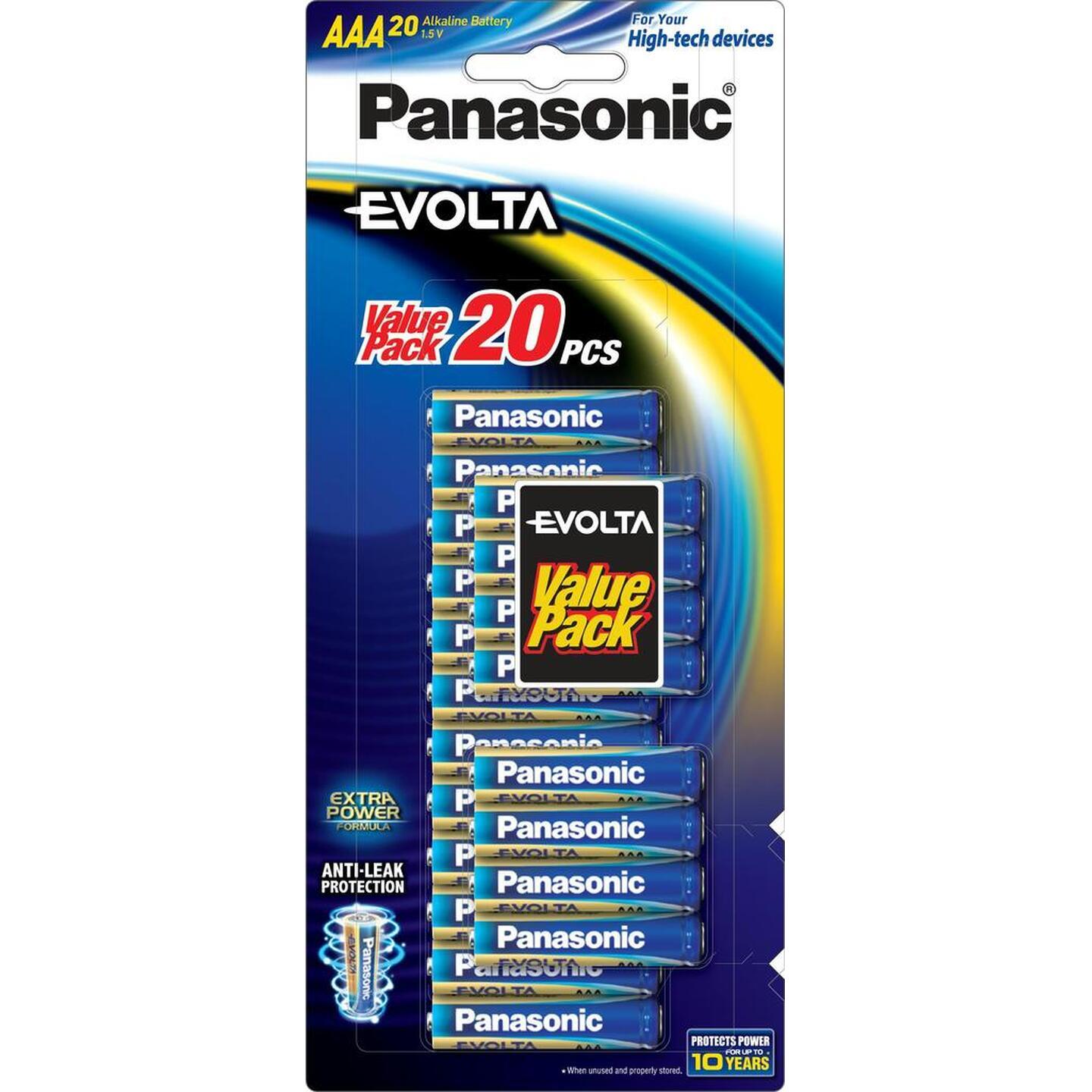 Panasonic Evolta AAA Batteries - 20 Pack