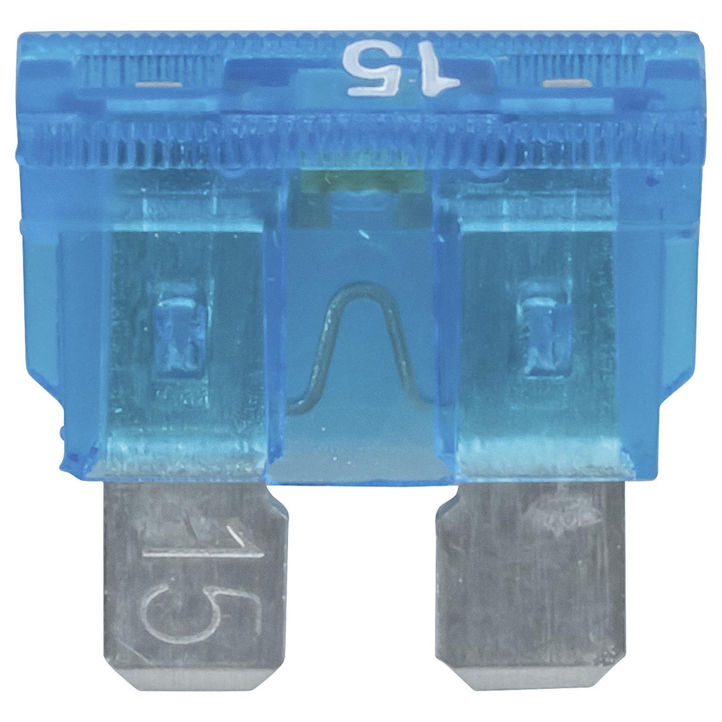 15A Blue Standard Blade Fuse with LED Indicator