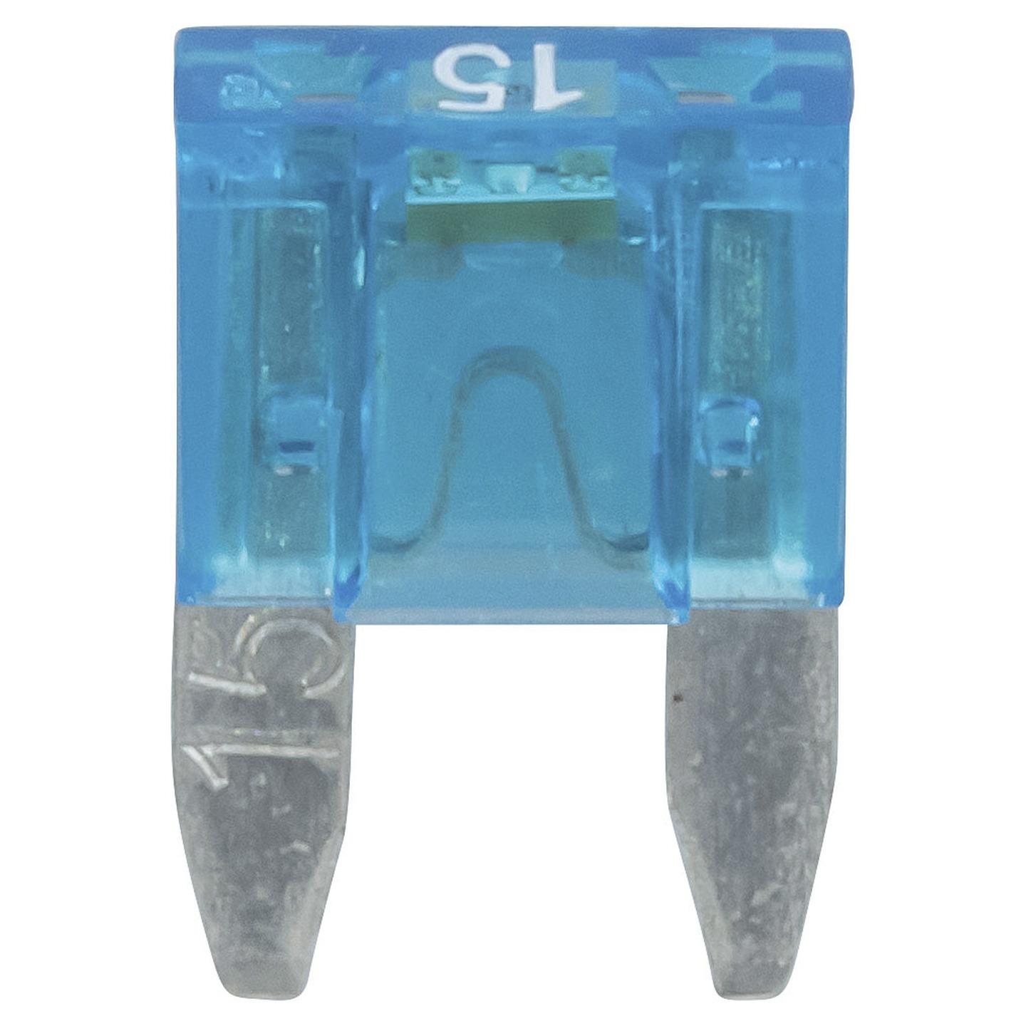 15A Blue Mini Blade Fuse with LED Indicator