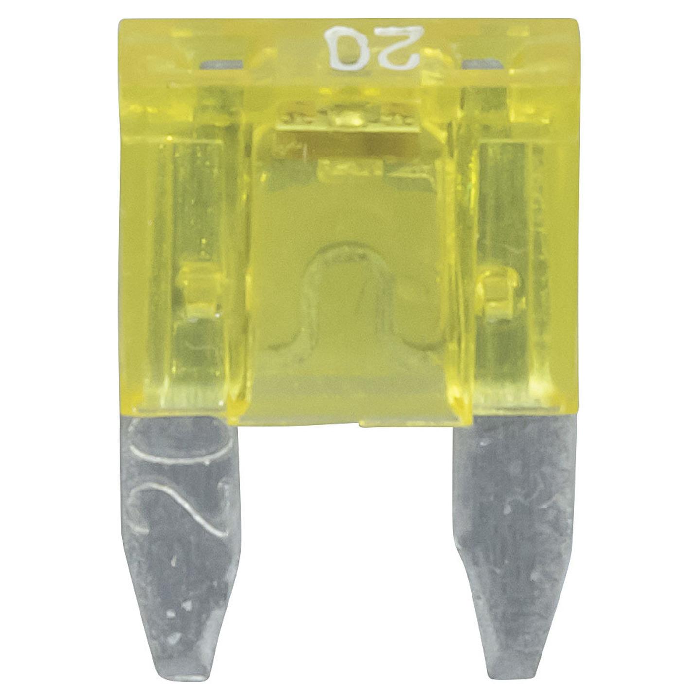 20A Yellow Mini Blade Fuse with LED Indicator