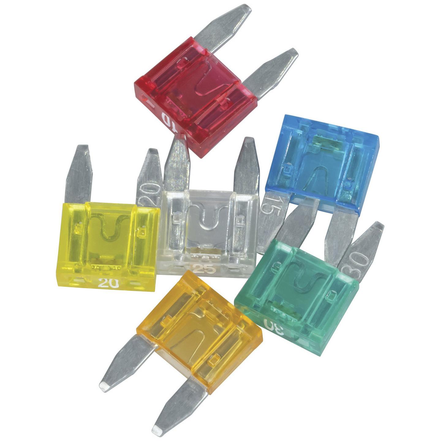 Assorted Mini Blade Fuse 6 Pack