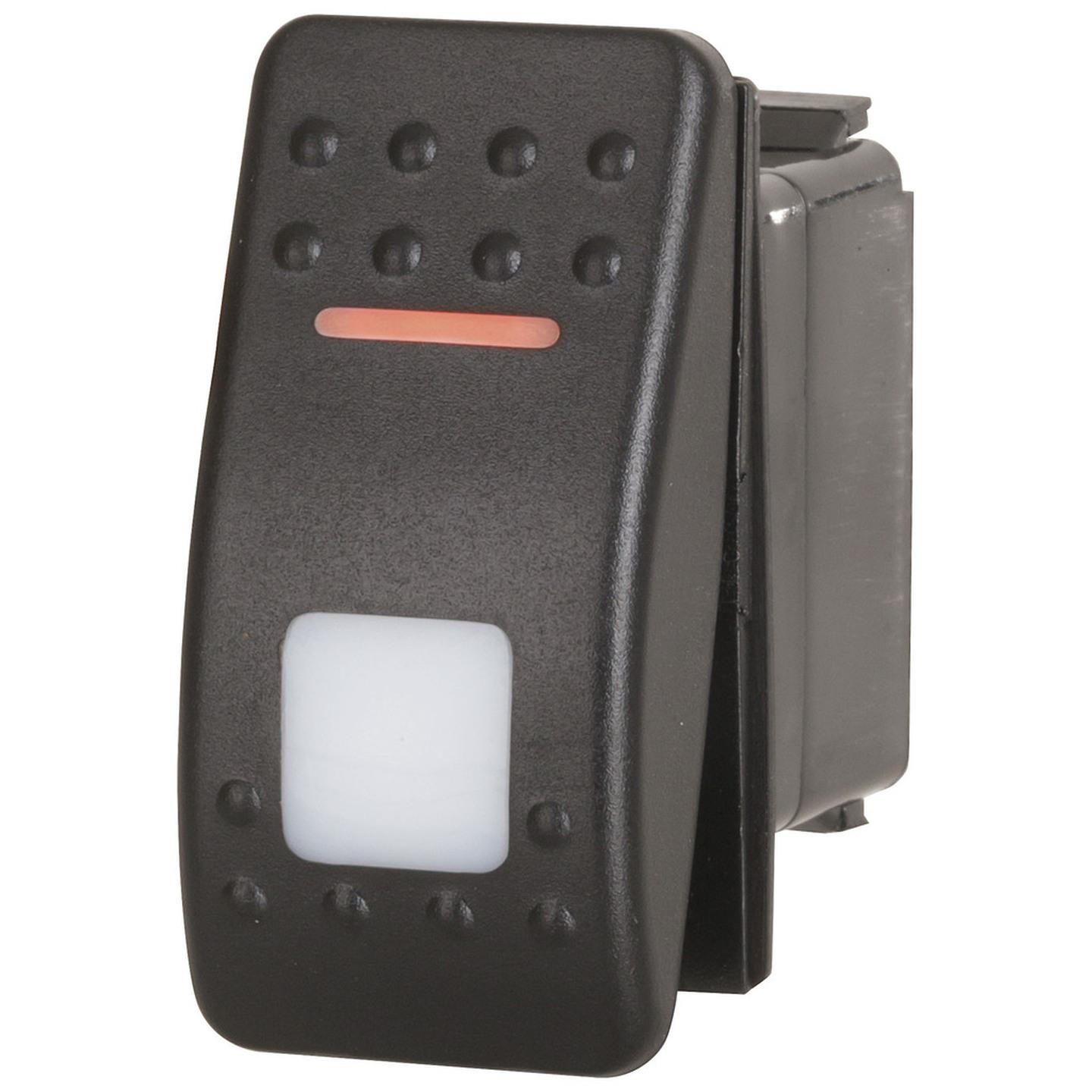 SPDT Dual Illuminated Rocker Switch with Labels and Interchangeable Covers Orange