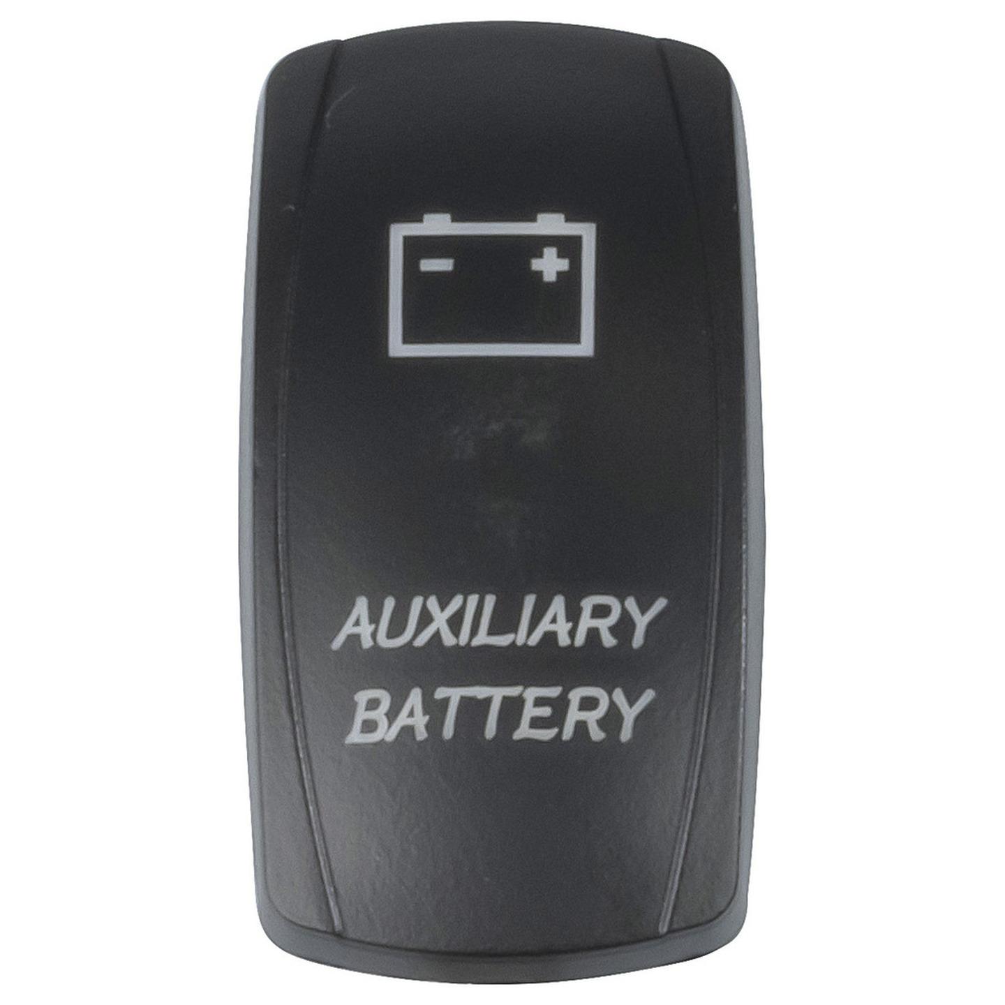 Laser Etched Auxiliary Battery Cover for Illuminated Rocker Switch