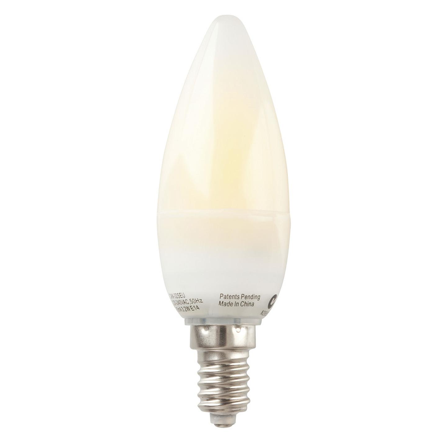 3.2W LED E14 Mains Candle Bulb - Warm White