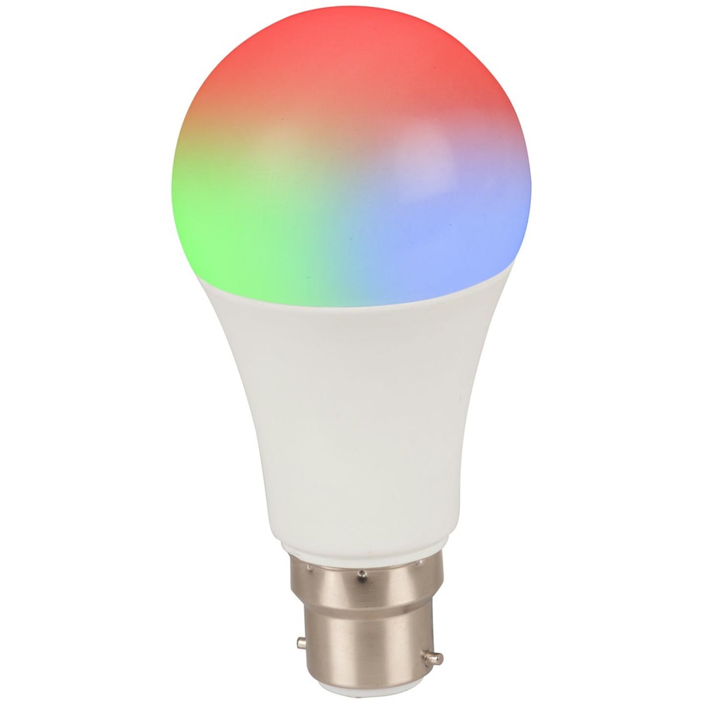 Smart Wi-Fi LED Bulb with Colour Change with Bayonet Light Fitting