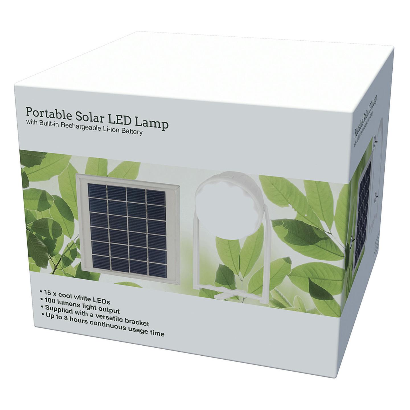 100 Lumen Solar Charged Multi-Purpose LED Lamp
