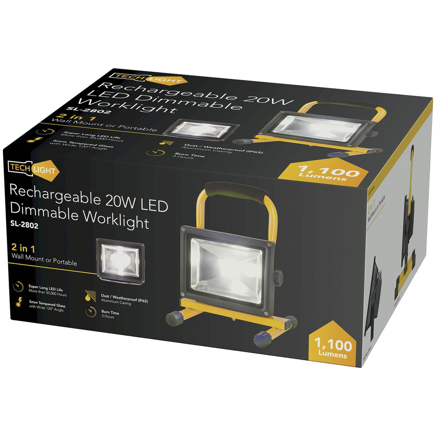 Rechargeable 20W LED Dimmable Worklight