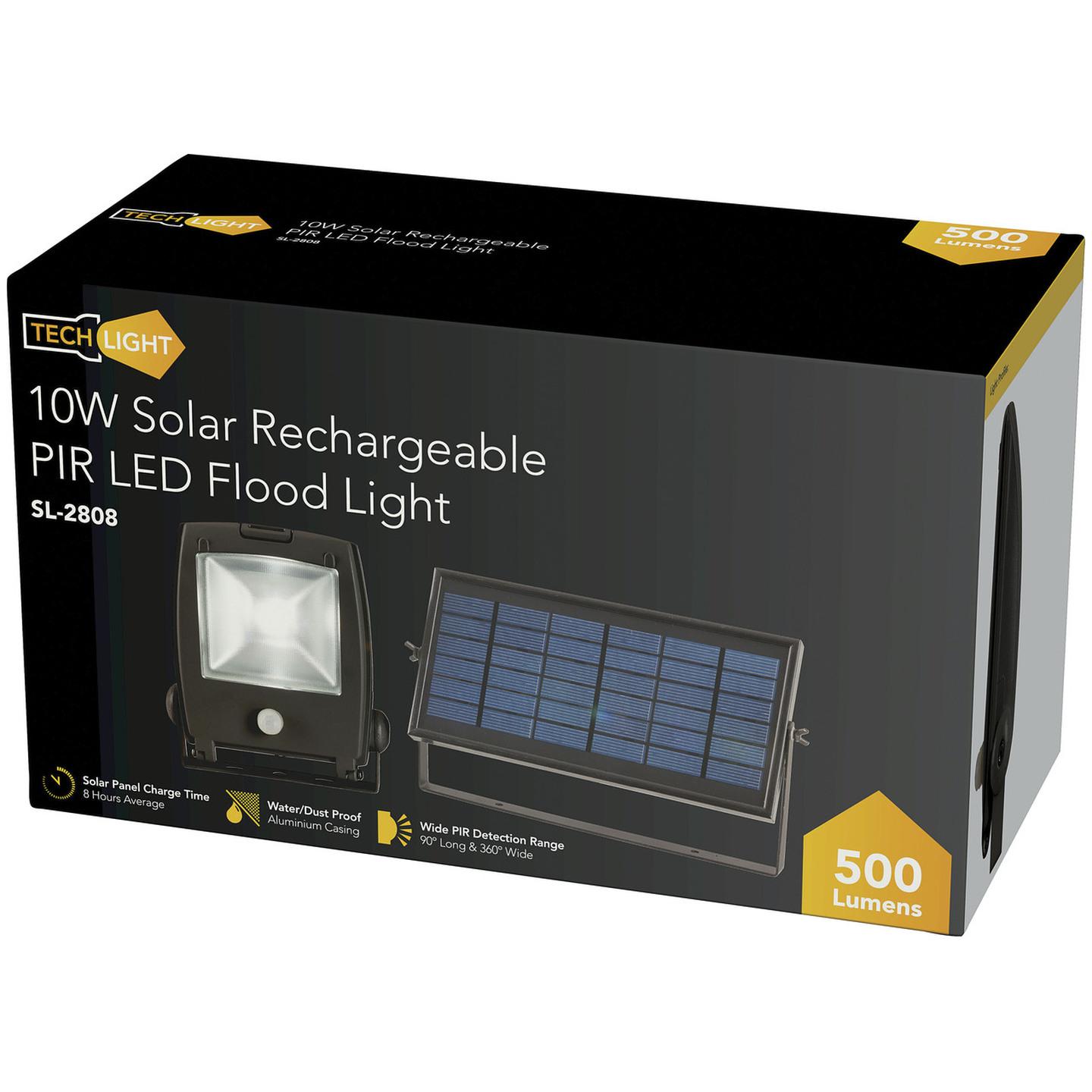 Solar Rechargeable Motion Sensing LED Flood Light