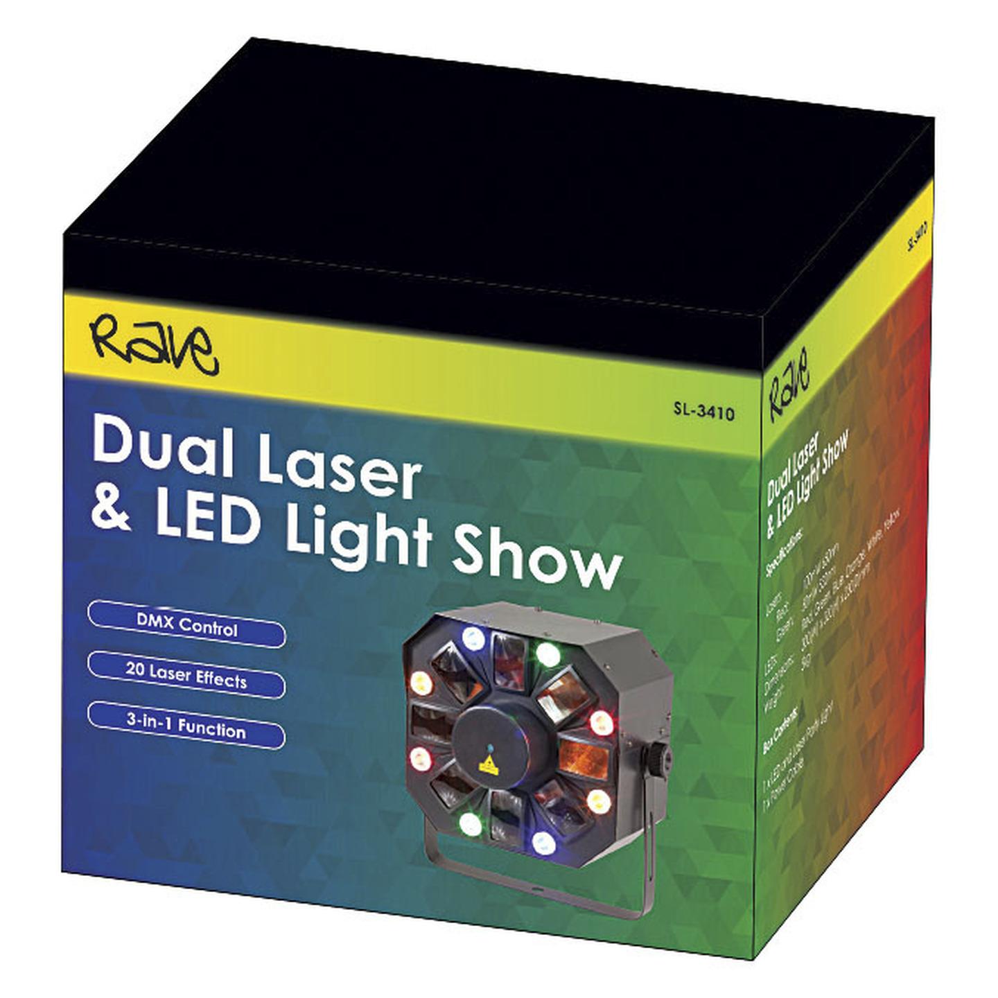 Dual Laser & LED Light Show with DMX Control