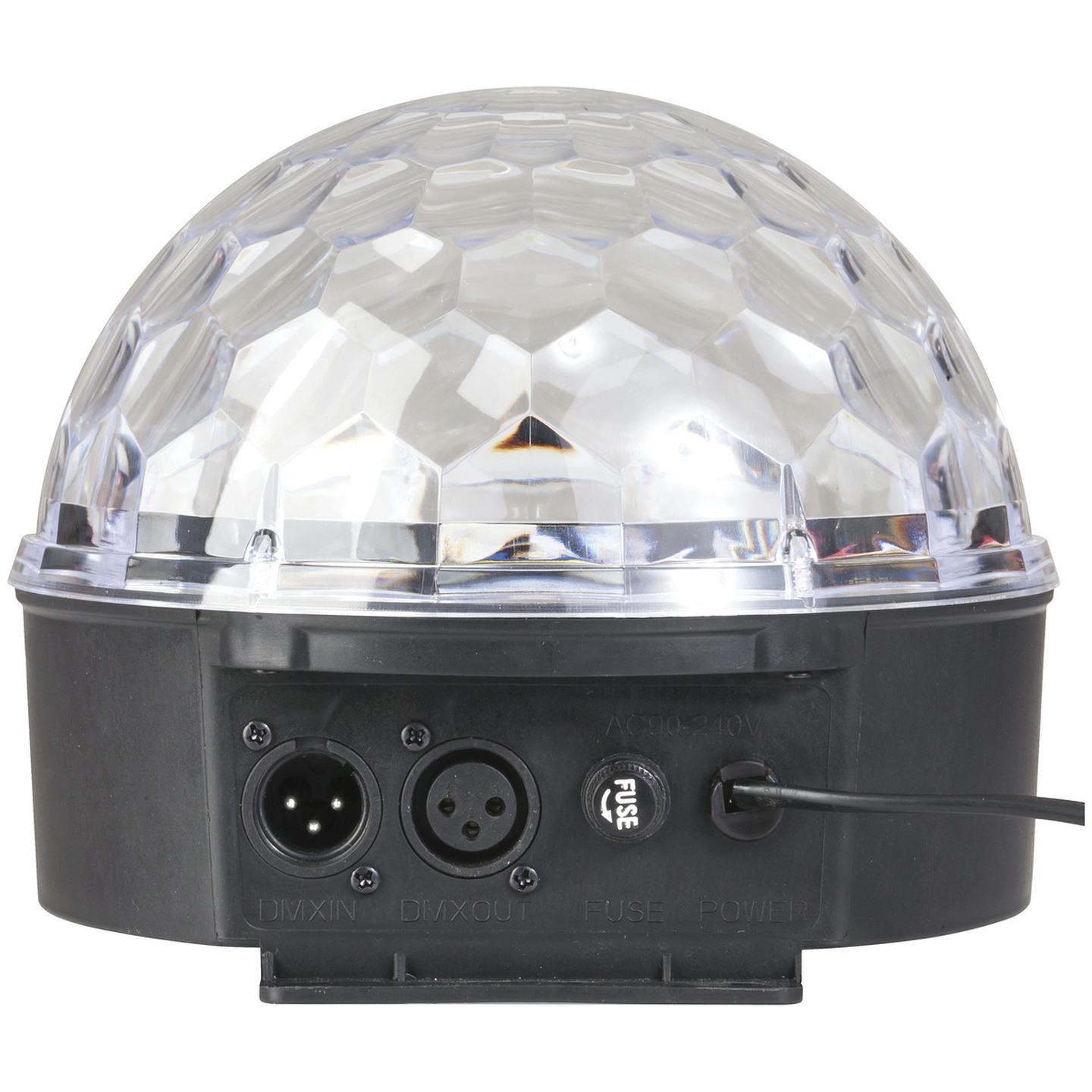 LIGHT LED ROTATE MINI BALL RGB DMX 240V