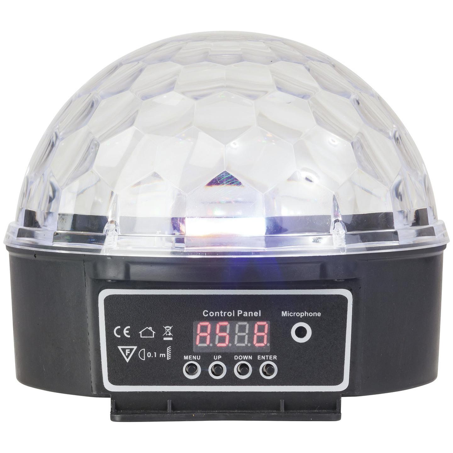 LIGHT LED ROTATE MINI BALL RGB DMX 240V