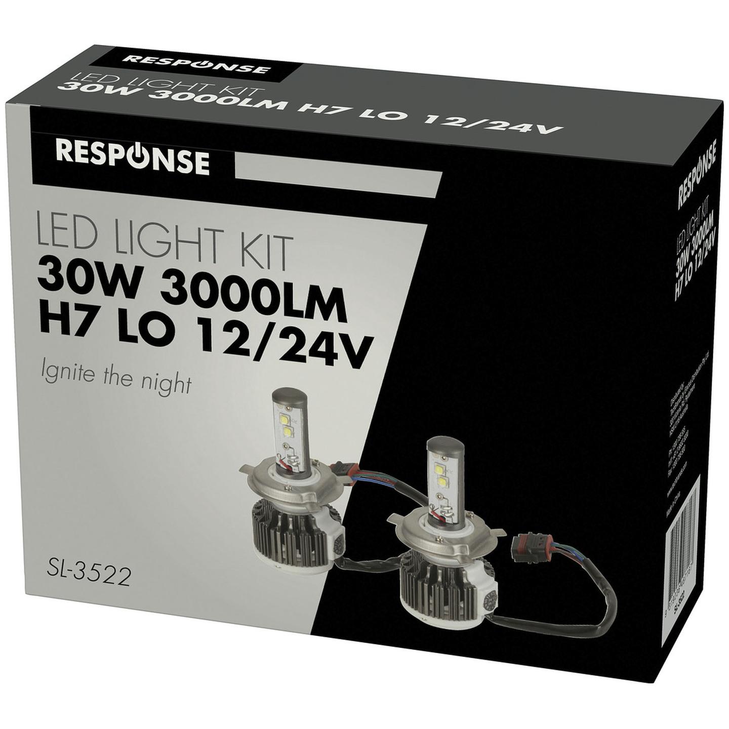H7 Lo Cree LED Powered Headlamp kit 