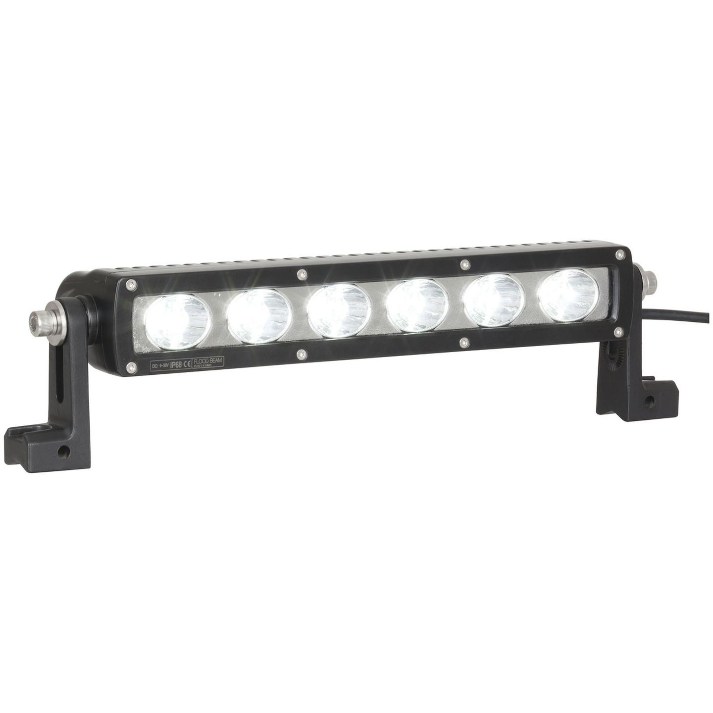 5400 Lumen IP68 12 Single Row Solid LED Light Bars W/BRKT
