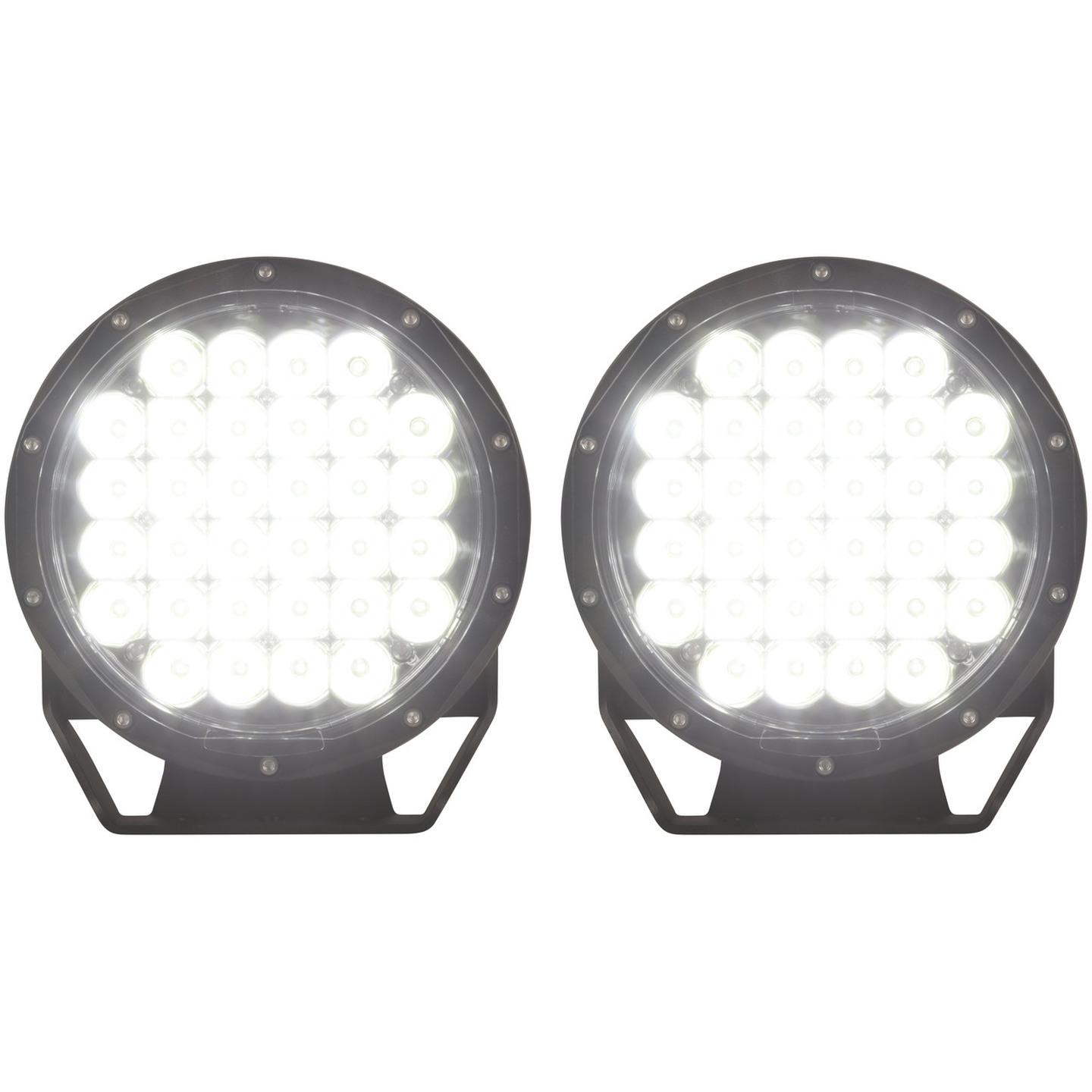 7900 Lumen 9 Inch Solid LED Driving Light Sold as Pair