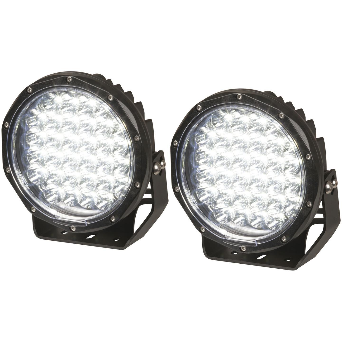 7900 Lumen 9 Inch Solid LED Driving Light Sold as Pair