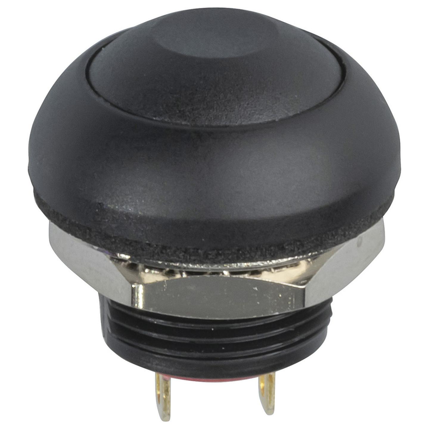 IP67 Rated Dome Pushbutton Switch Black