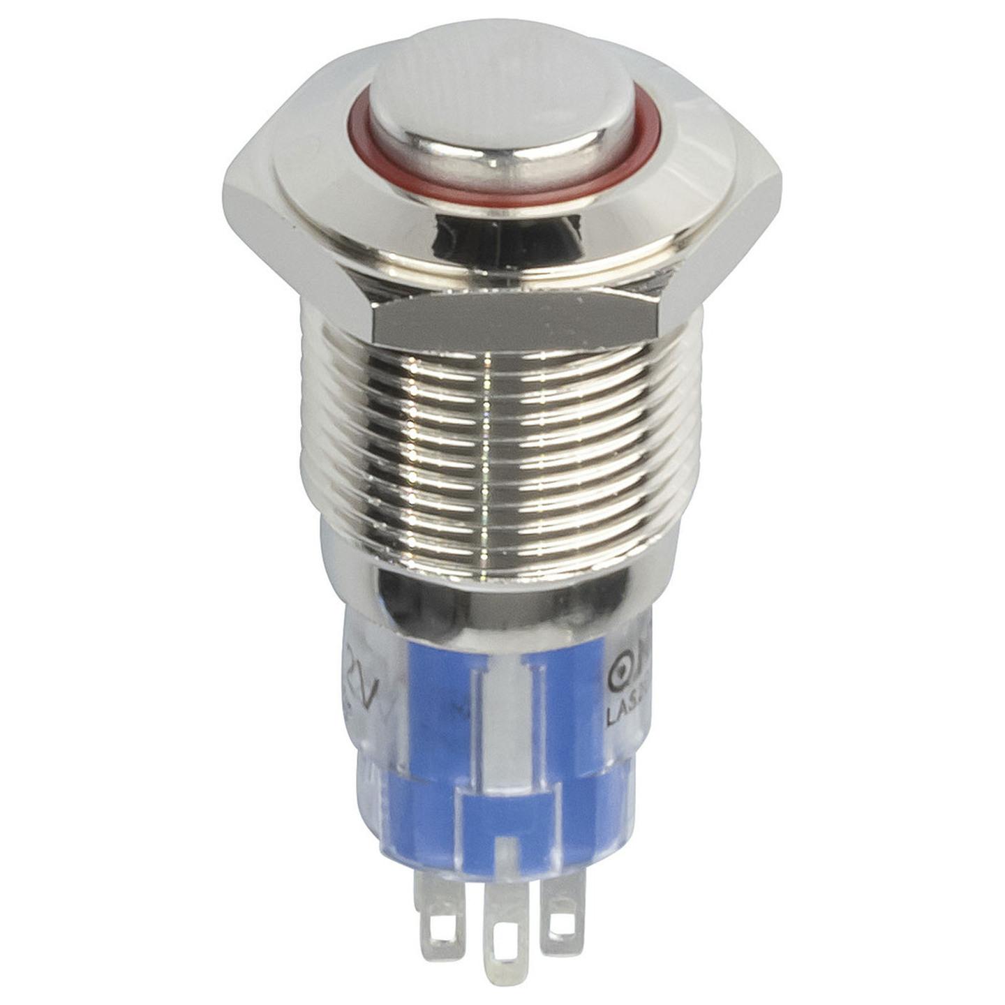 IP67 Rated Illuminated Pushbutton Switch Red