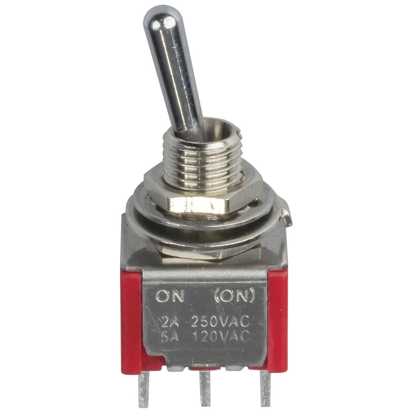 DPDT Miniature Toggle Switch - Solder Tag - on - none - mom
