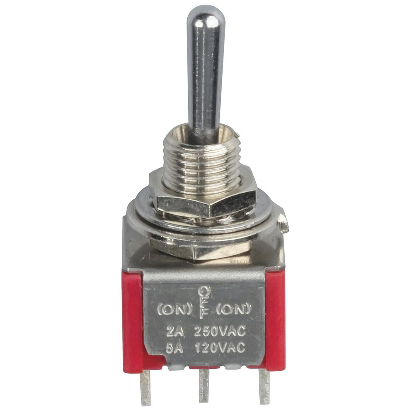 Switch Toggle Mini CTR-OFF DPDT MOM