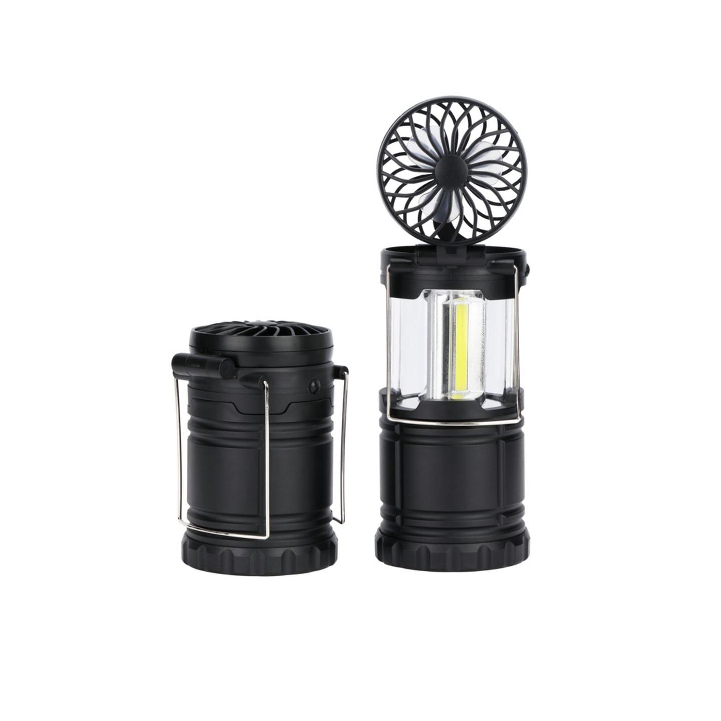 2 in 1 Collapsible LED Lantern with Fan