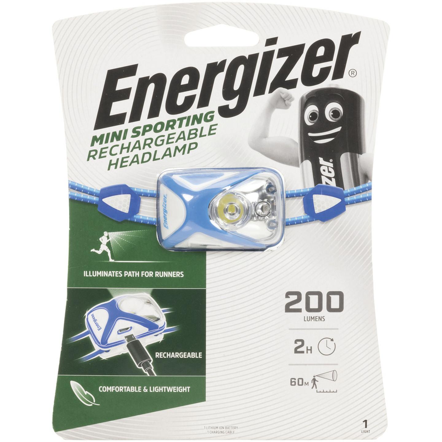 Energizer Rechargeable LED Sports Head Torch